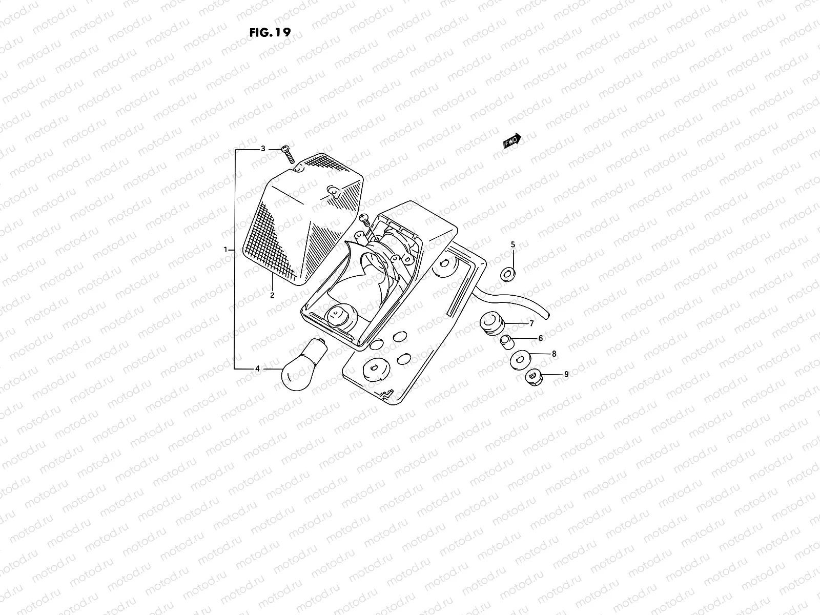 19 - REAR COMBINATION LAMP