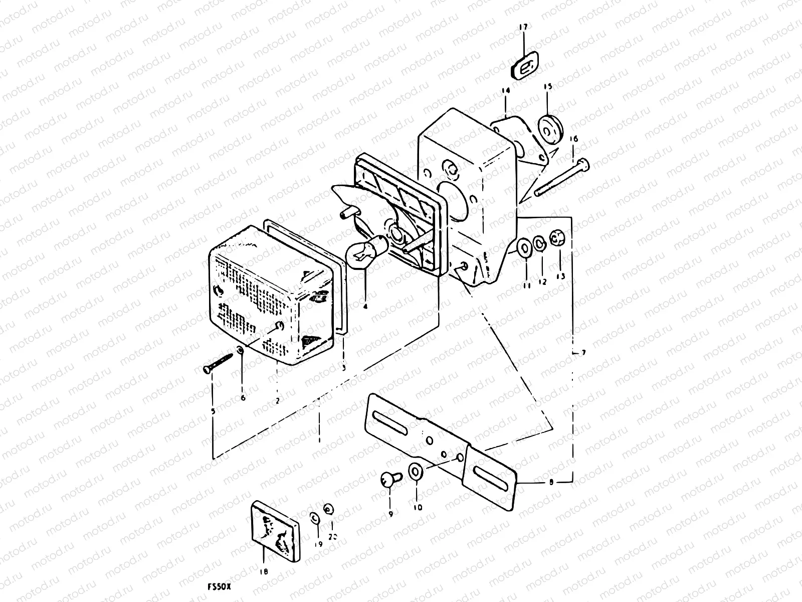 19 - REAR COMBINATION LAMP (E02)
