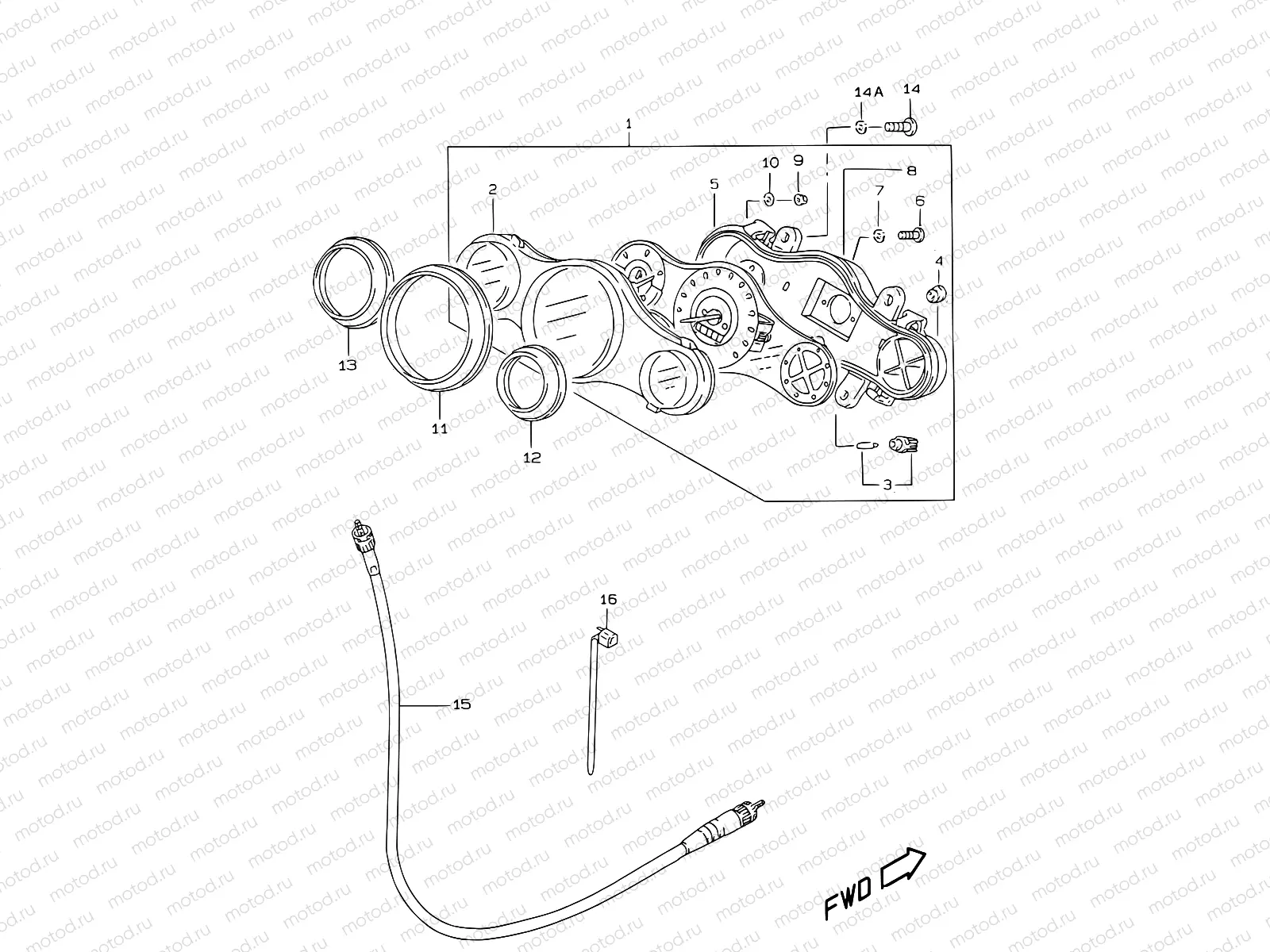 19 - SPEEDOMETER (MODEL V/W/X/Y)