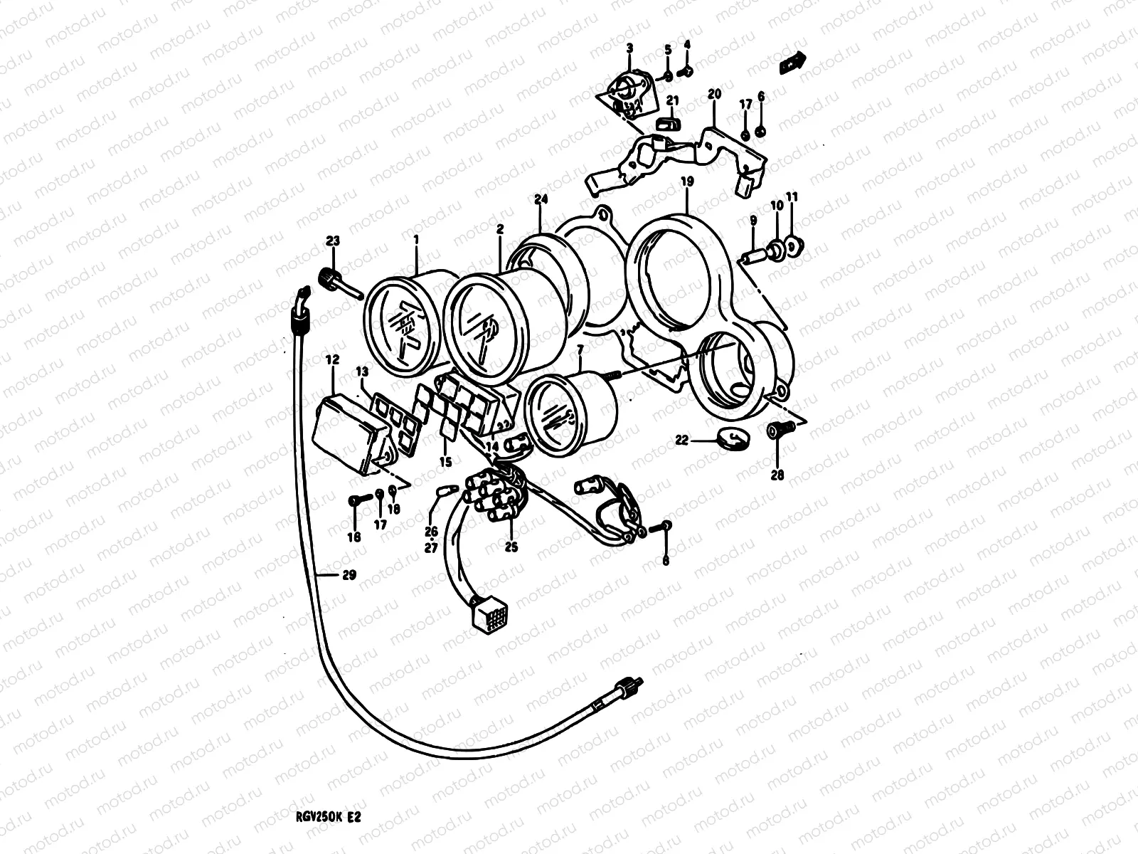 19 - SPEEDOMETER/TACHOMETER