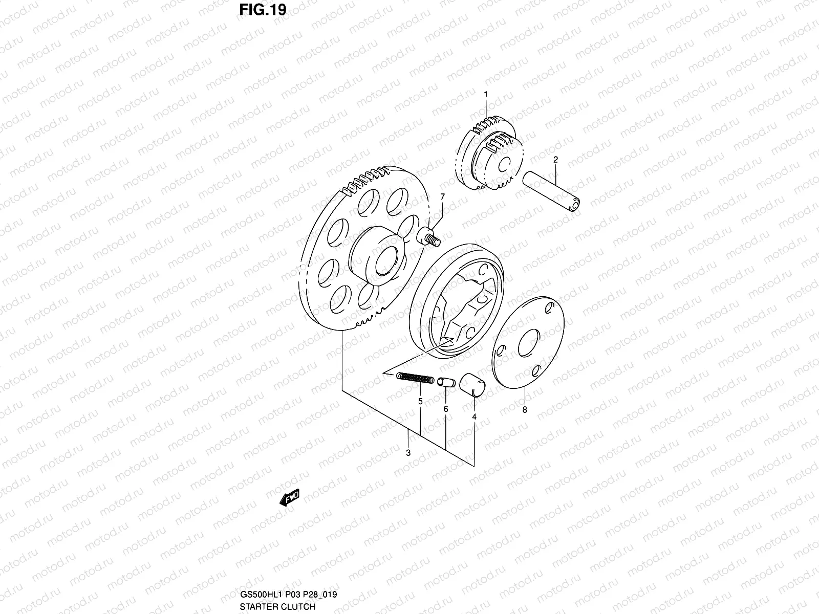 19 - STARTER CLUTCH