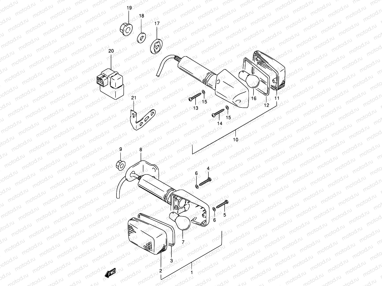 19 - TURN SIGNAL LAMP