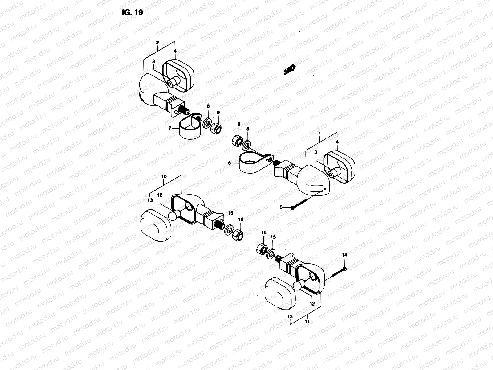 19 - TURN SIGNAL LAMP (MODEL P29)