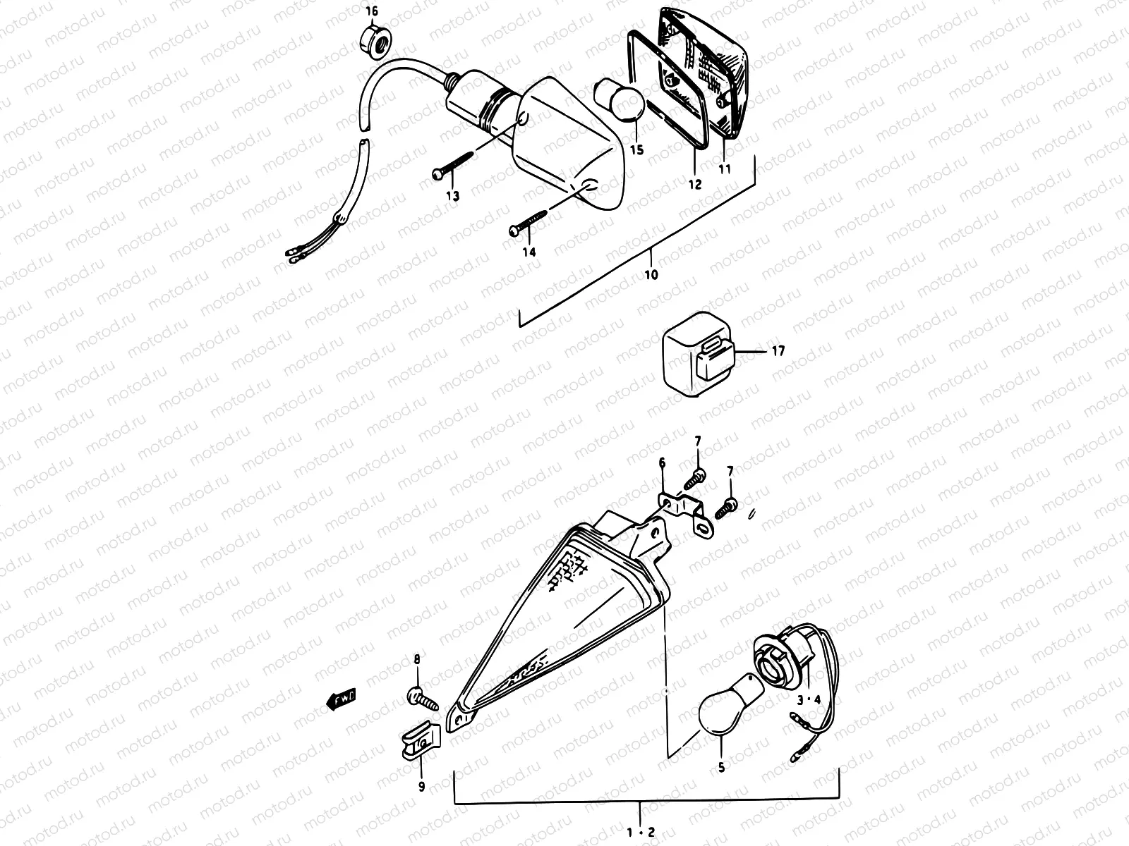 19 - TURNSIGNAL LAMP (MODEL G/J/K)