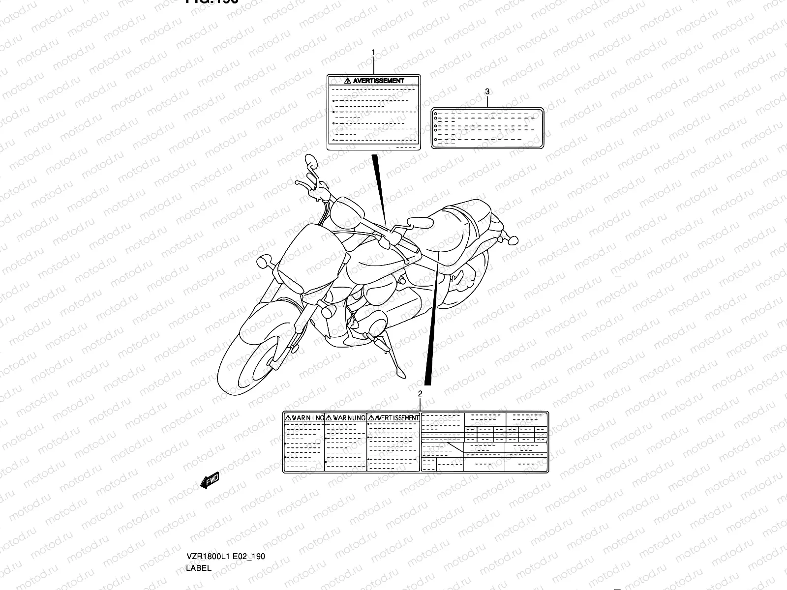 190 - LABEL (VZR1800UFL1 E19)