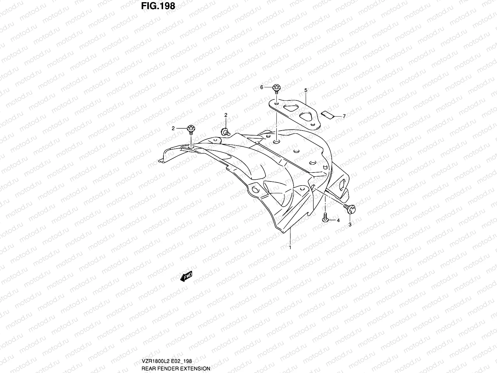 198 - REAR FENDER EXTENSION