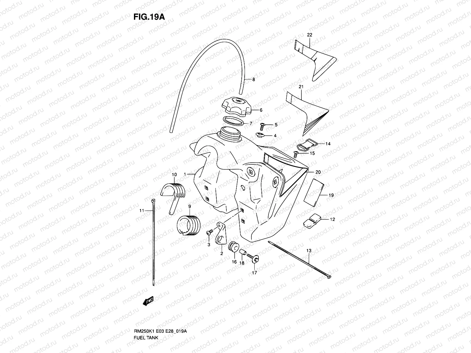 19A - FUEL TANK (MODEL K4/K5/K6)