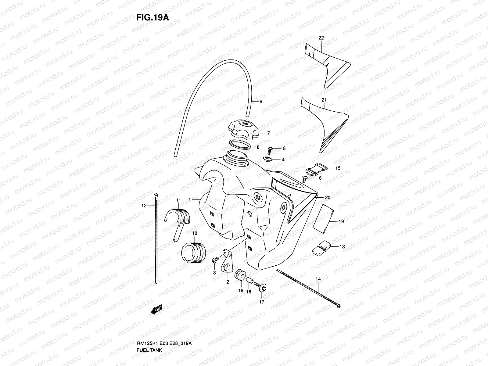 19A - FUEL TANK (MODEL K4/K5/K6)
