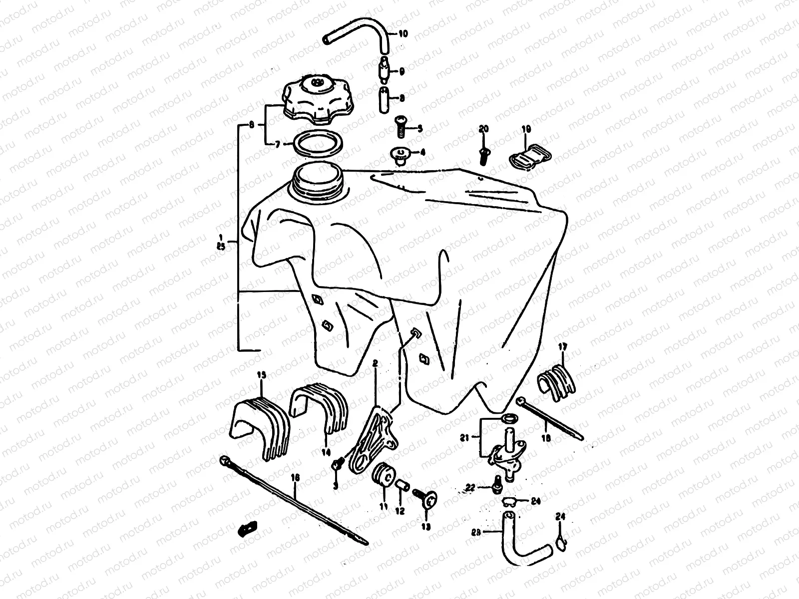 19A - FUEL TANK (MODEL S)