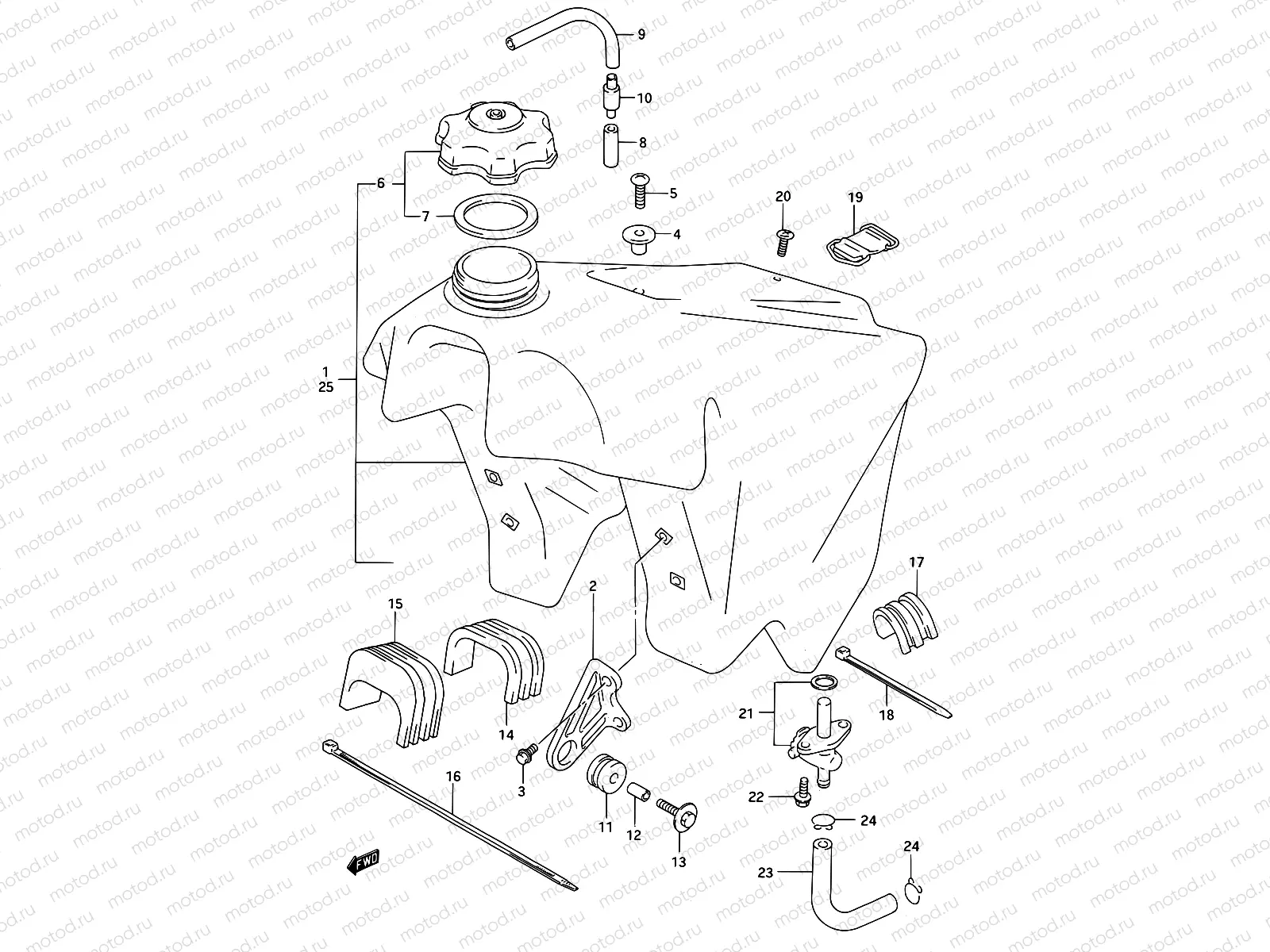 19A - FUEL TANK (MODEL S)
