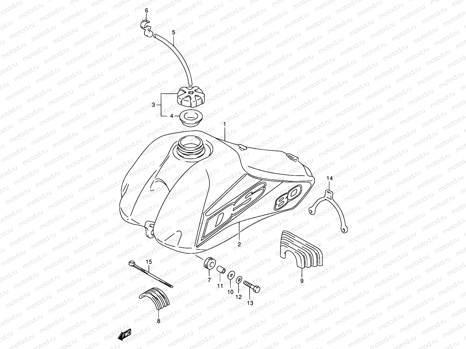 19A - FUEL TANK (MODEL Y)