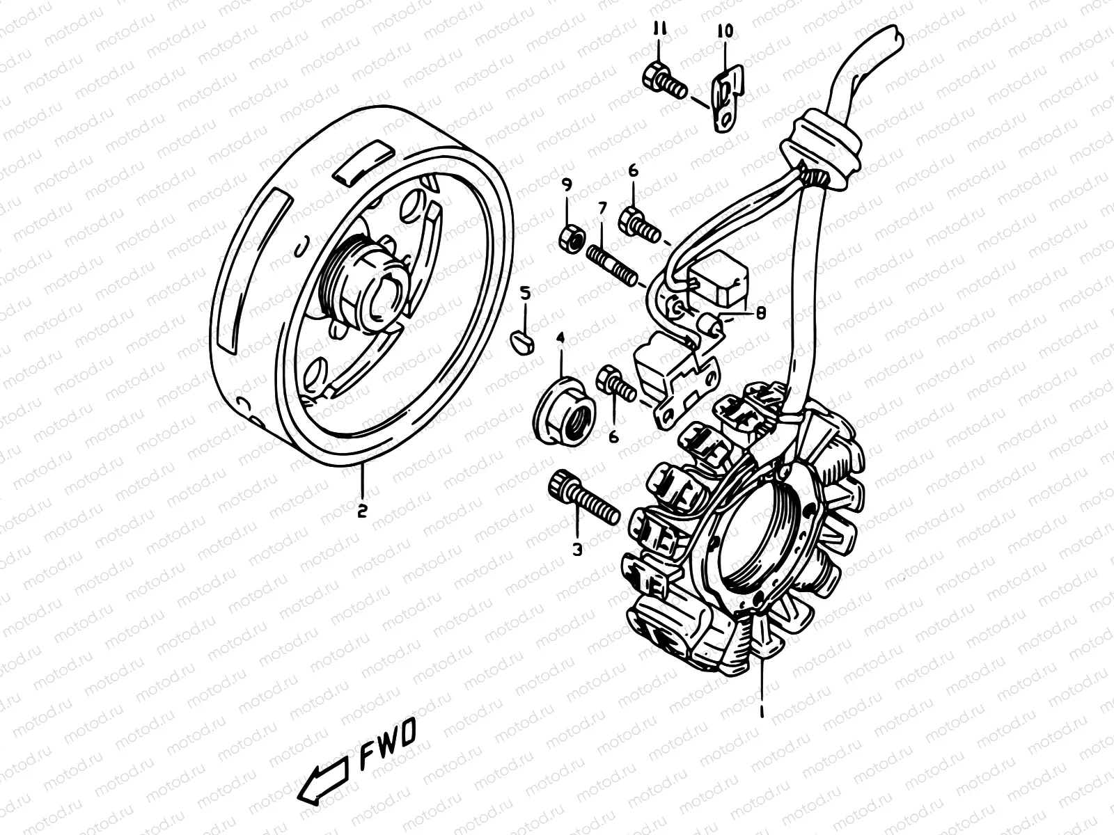 19A - MAGNETO (MODEL W/X, E24)