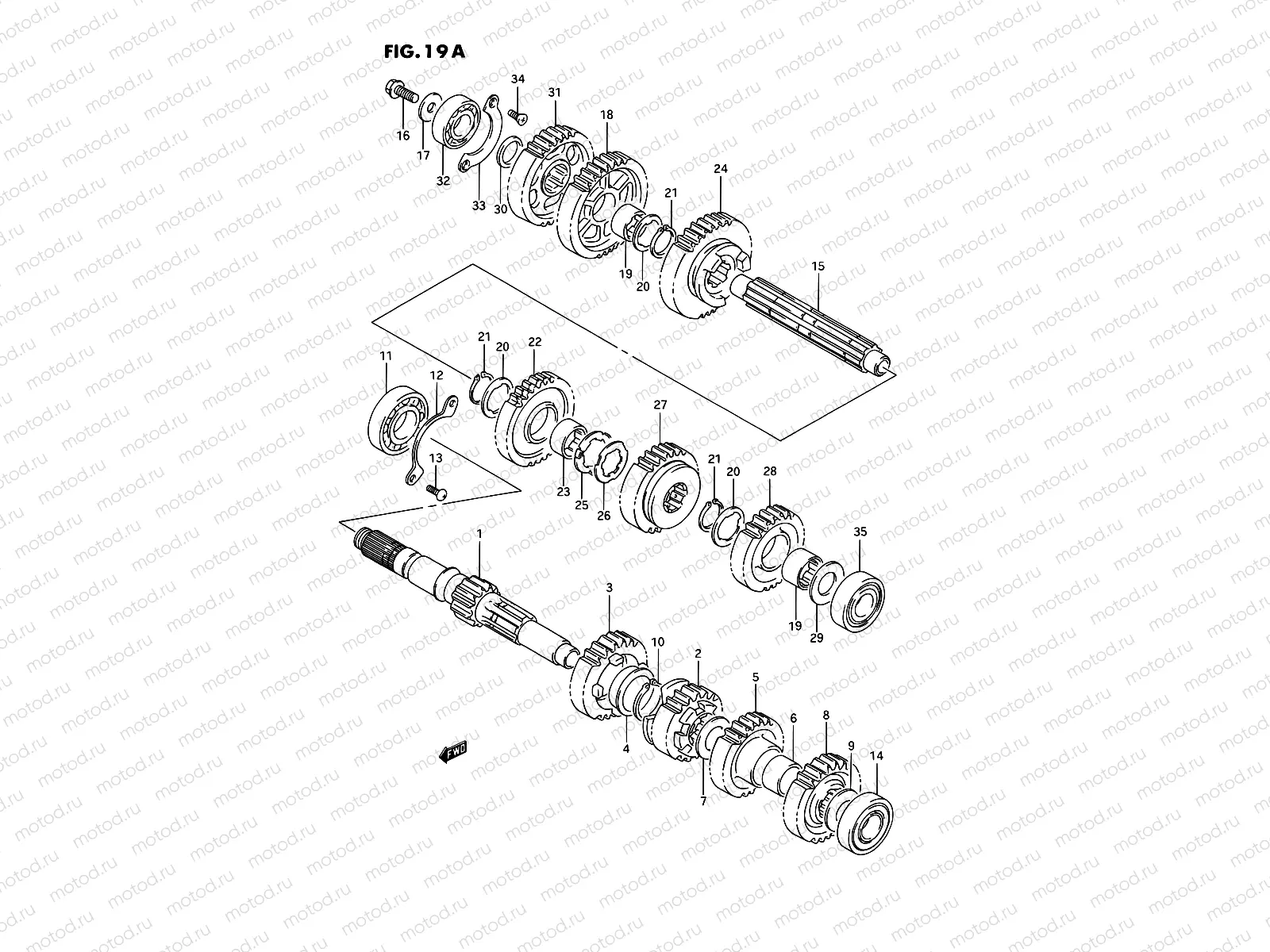 19A - TRANSMISSION (MODEL M/N/P/R/S E02,E04,E17,E21,E22,E24,E34)