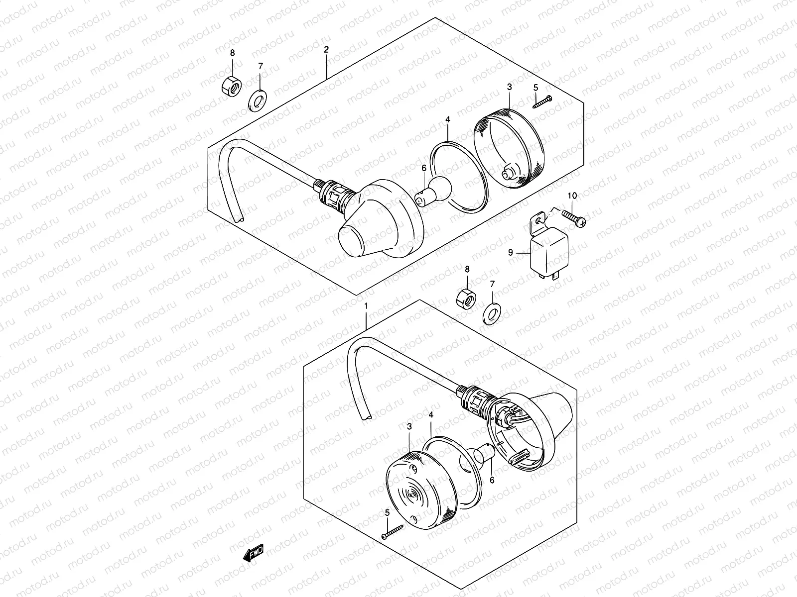 19A - TURN SIGNAL LAMP (E01,E71)