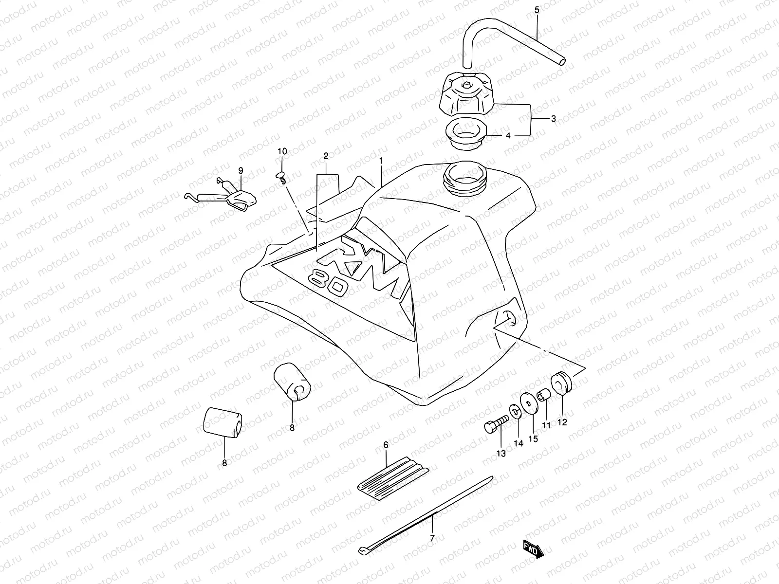 19B - FUEL TANK (MODEL W)