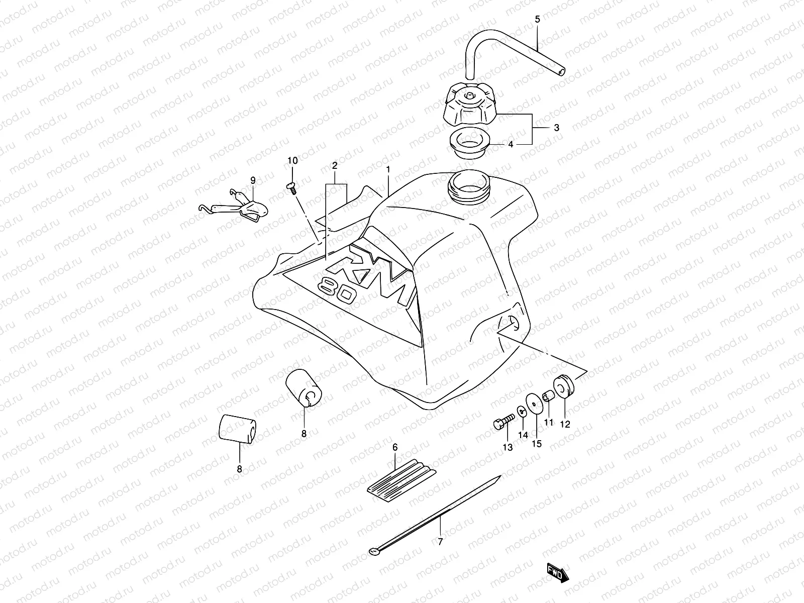 19B - FUEL TANK (MODEL W)