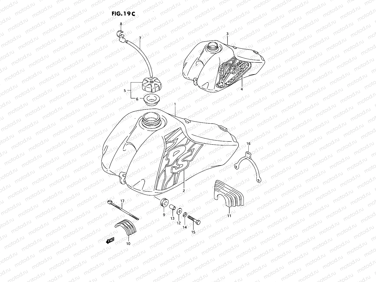 19C - FUEL TANK (MODEL N/P)