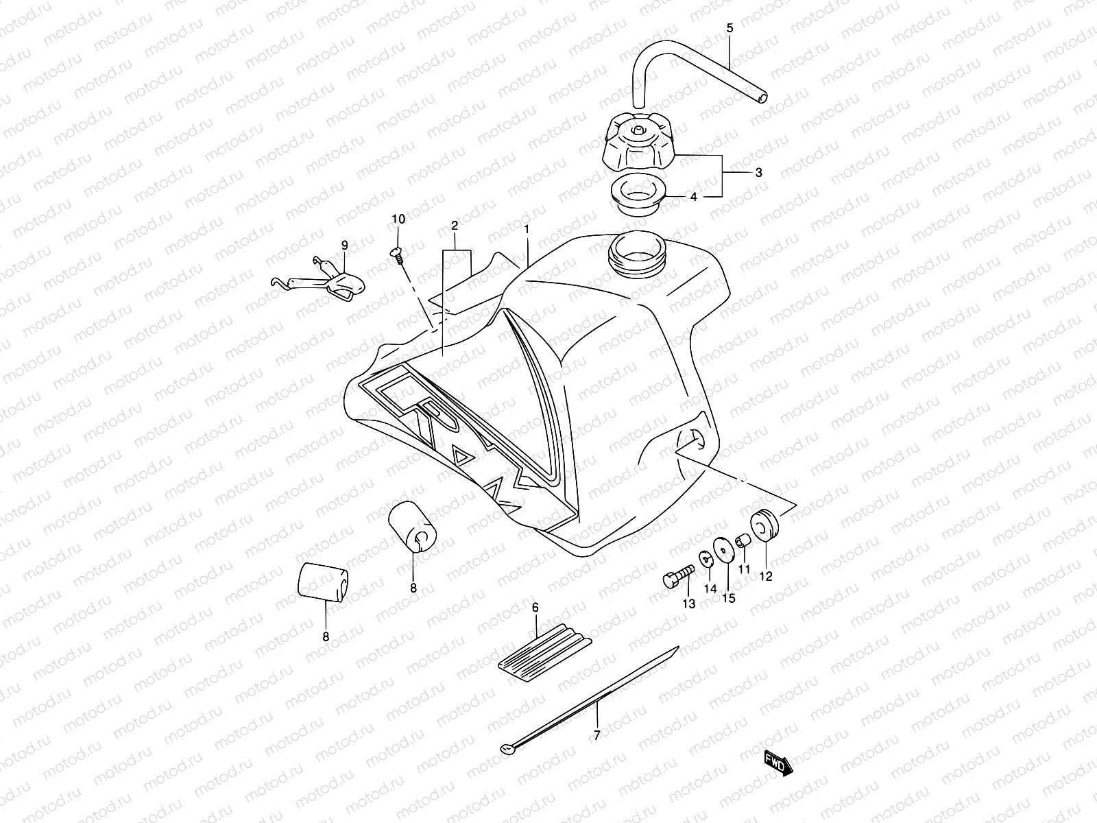 19C - FUEL TANK (MODEL X)