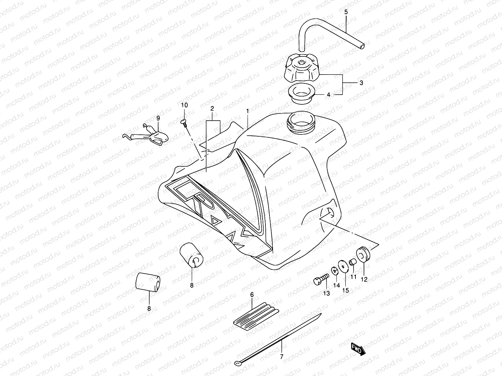 19C - FUEL TANK (MODEL X)