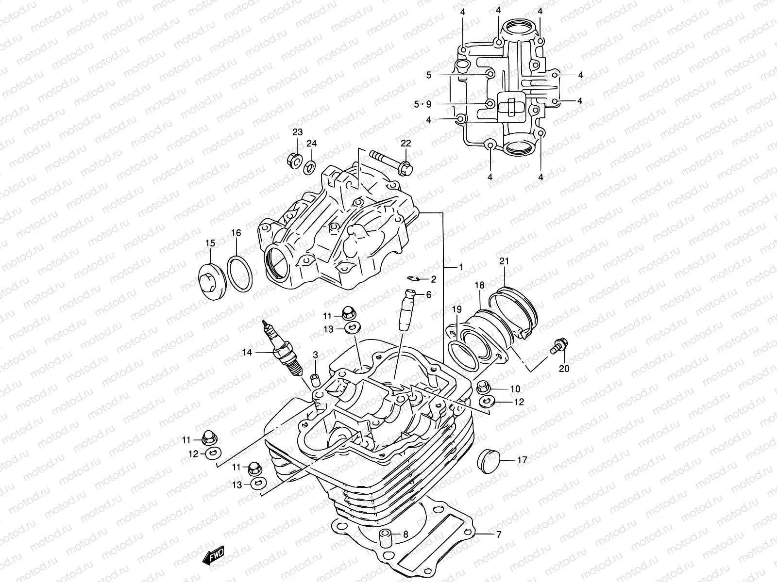 1A - CYLINDER HEAD