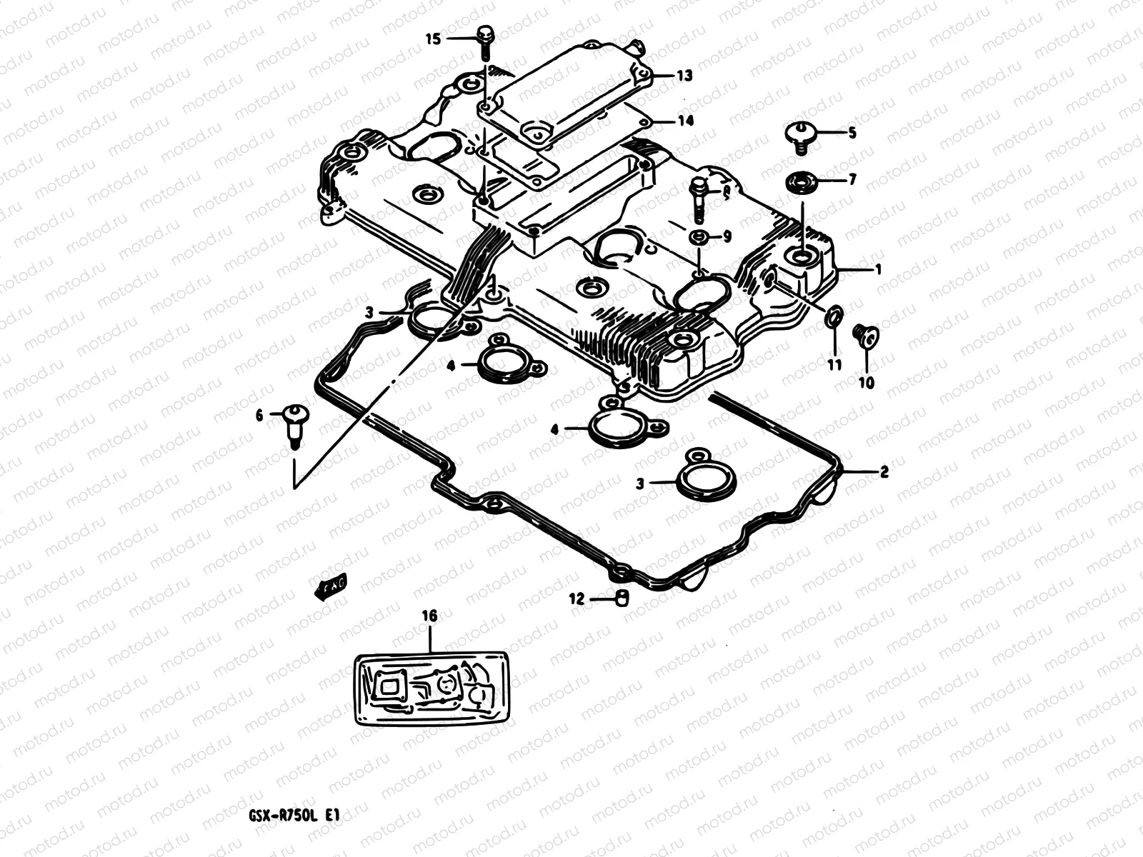1A - CYLINDER HEAD COVER (MODEL L)