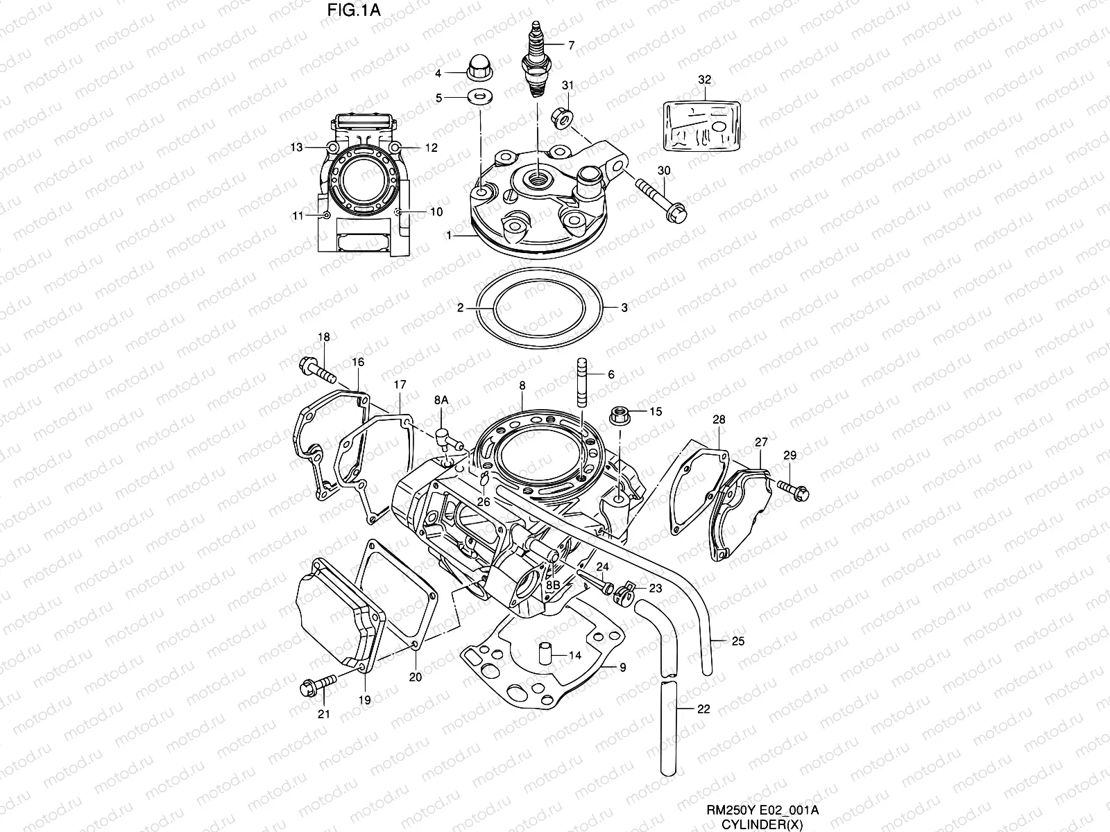 1A - CYLINDER (MODEL X)