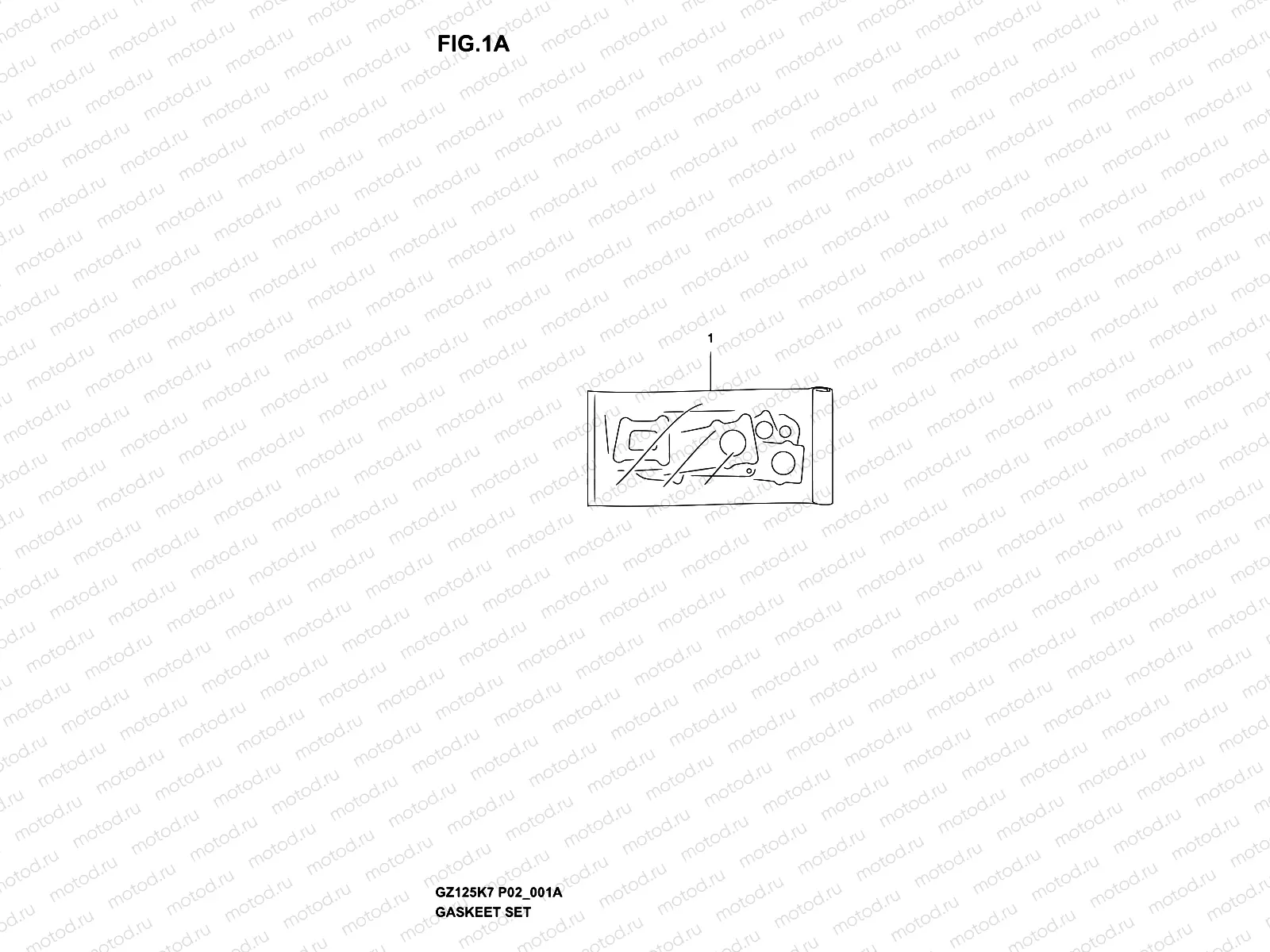 1A - GASKET SET (MODEL K4/K5/K6/K7)