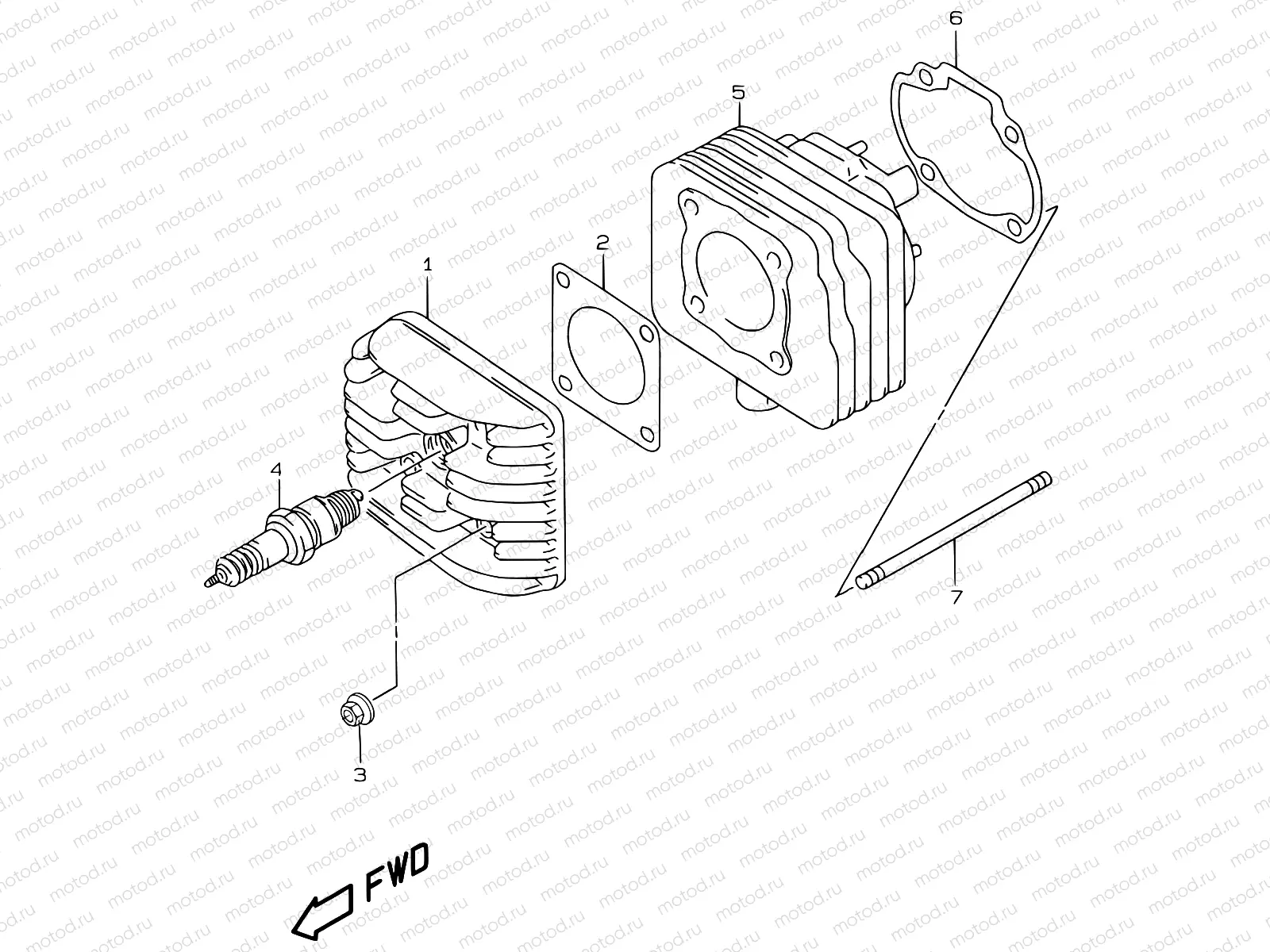 1C - CYLINDER  (MODEL AY50 K1 )