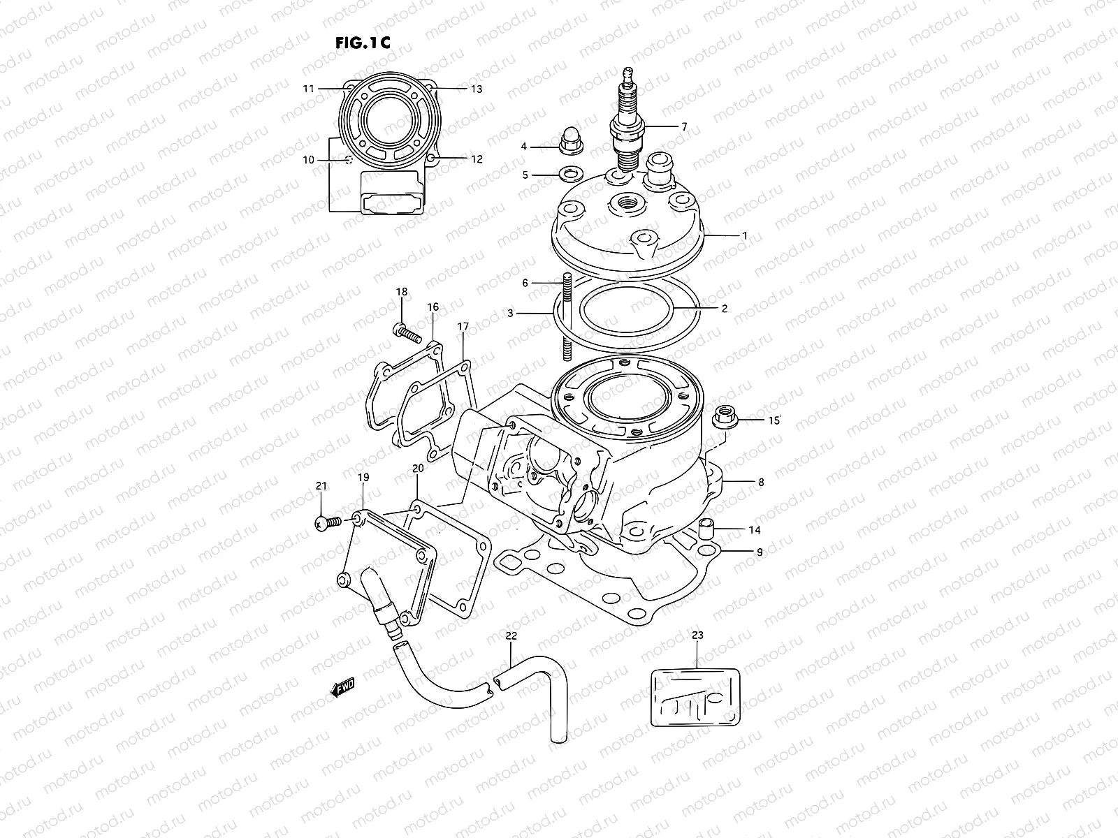 1C - CYLINDER (MODEL M/N/P/R/S)