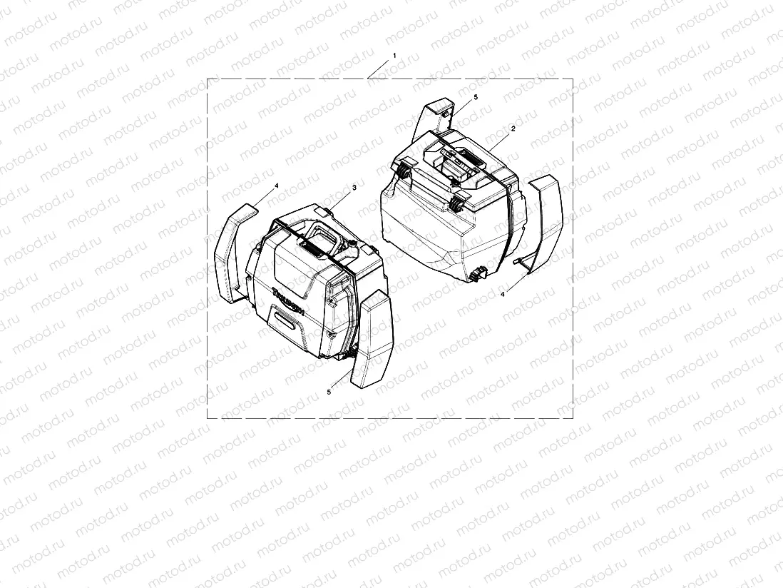 2 Box Pannier Kit, KL Key