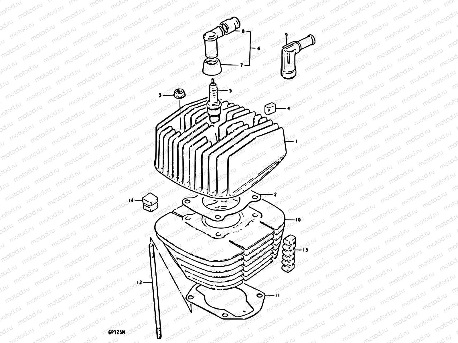 2 - CYLINDER (GP125N, GP125UN)