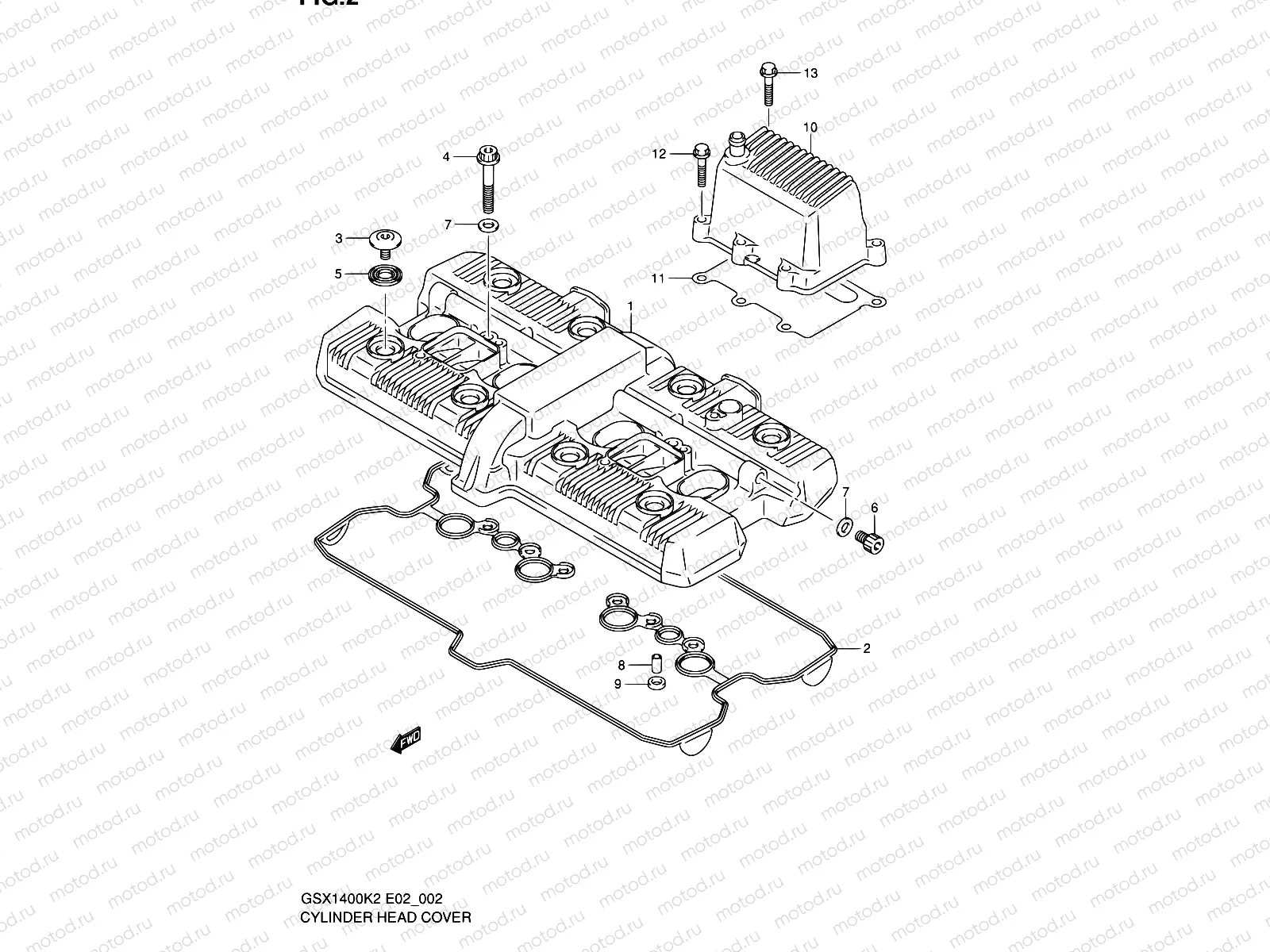 2 - CYLINDER HEAD COVER