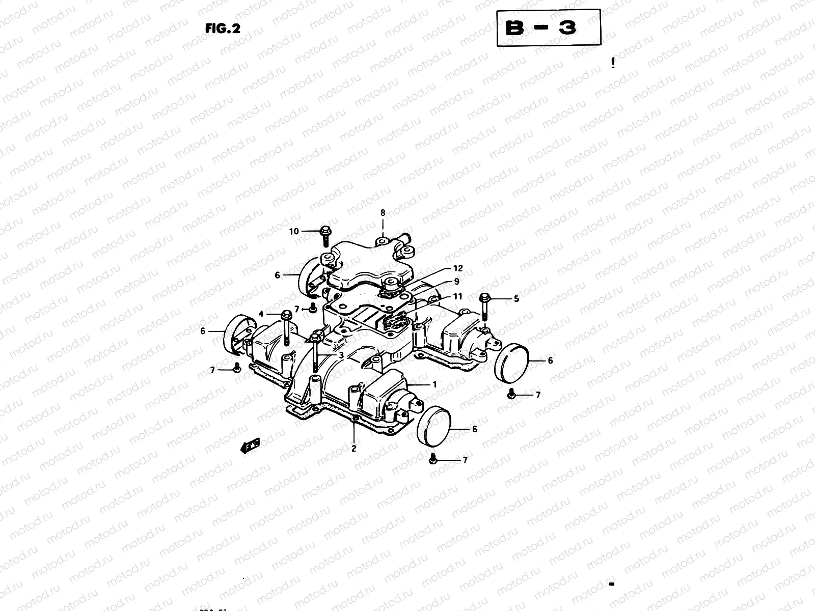 2 - CYLINDER HEAD COVER (MODEL D)