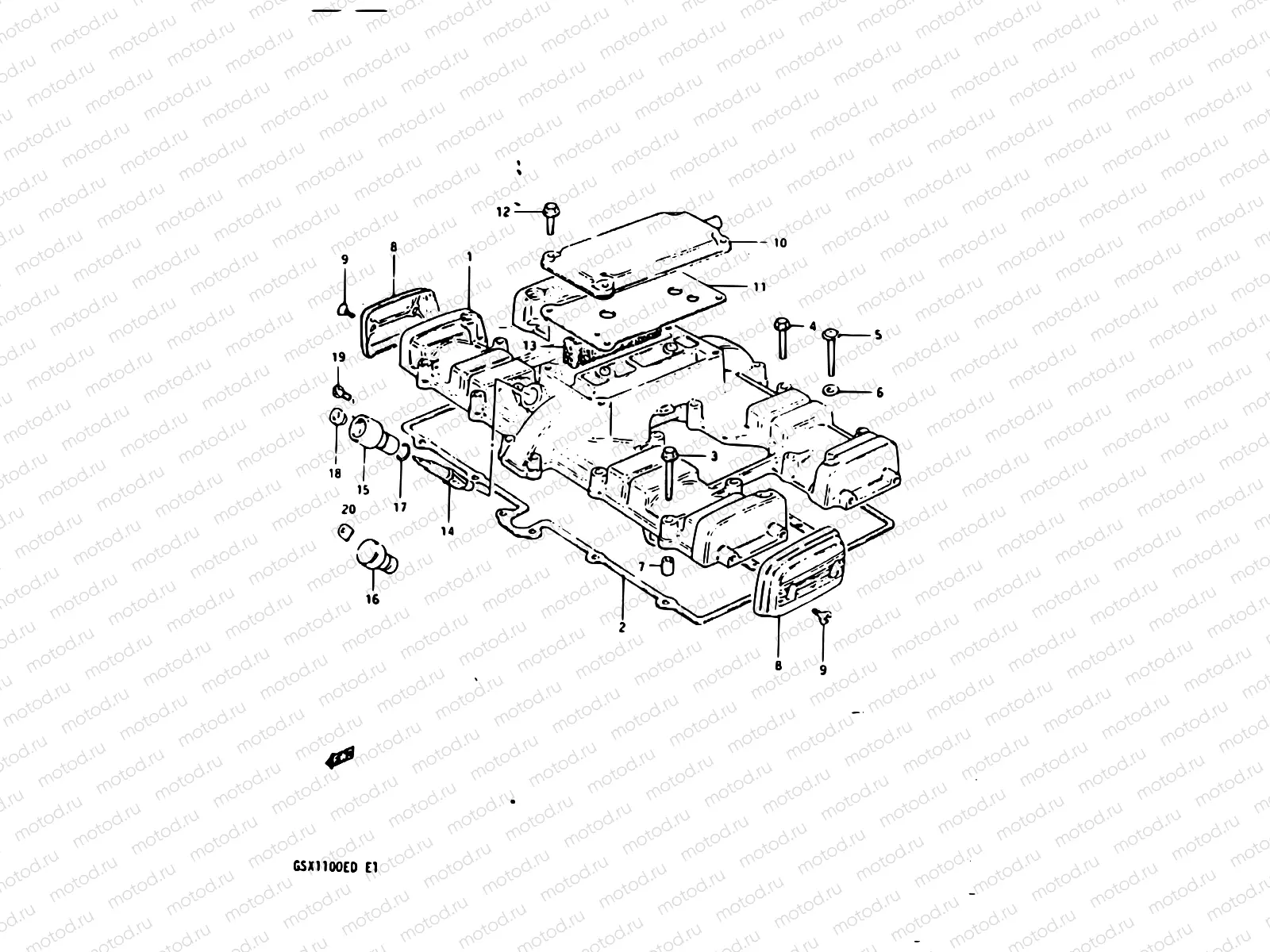 2 - CYLINDER HEAD COVER (MODEL D)