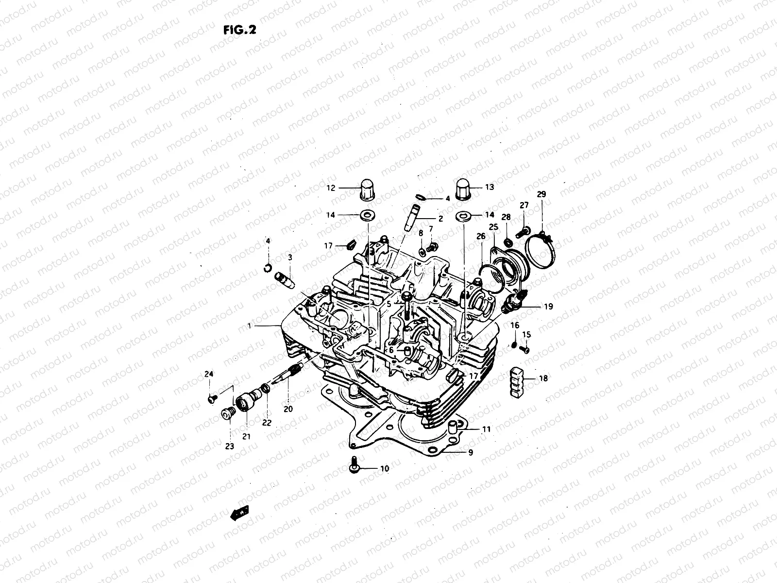 2 - CYLINDER HEAD COVER (MODEL Z)