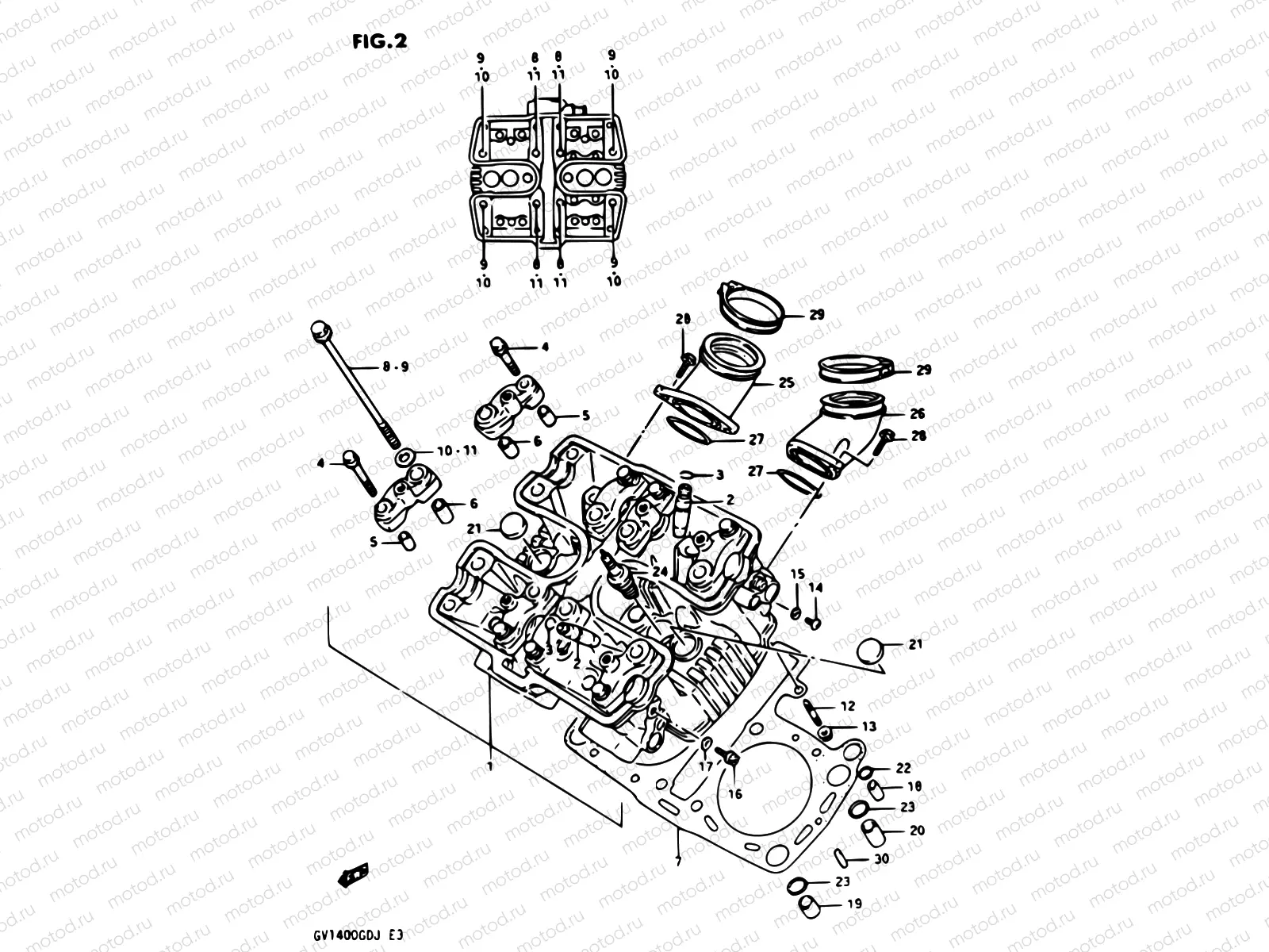 2 - CYLINDER HEAD FRONT