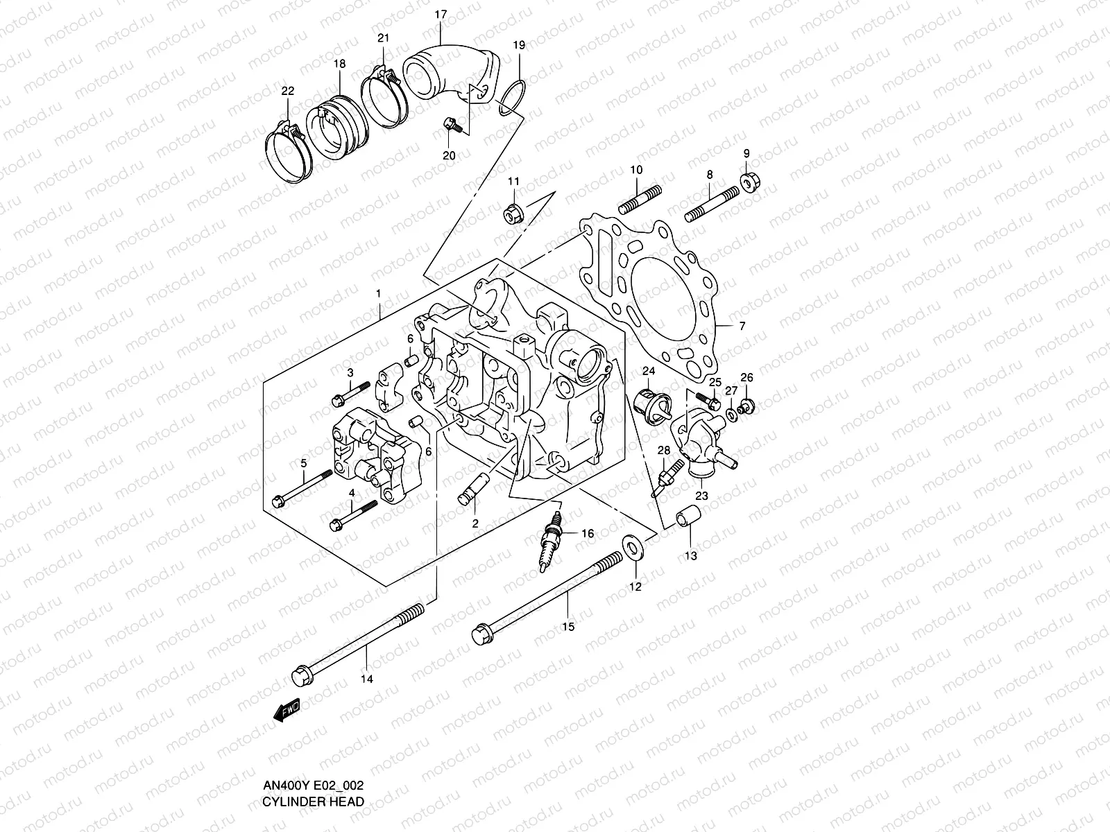 2 - CYLINDER HEAD (MODEL X/Y)