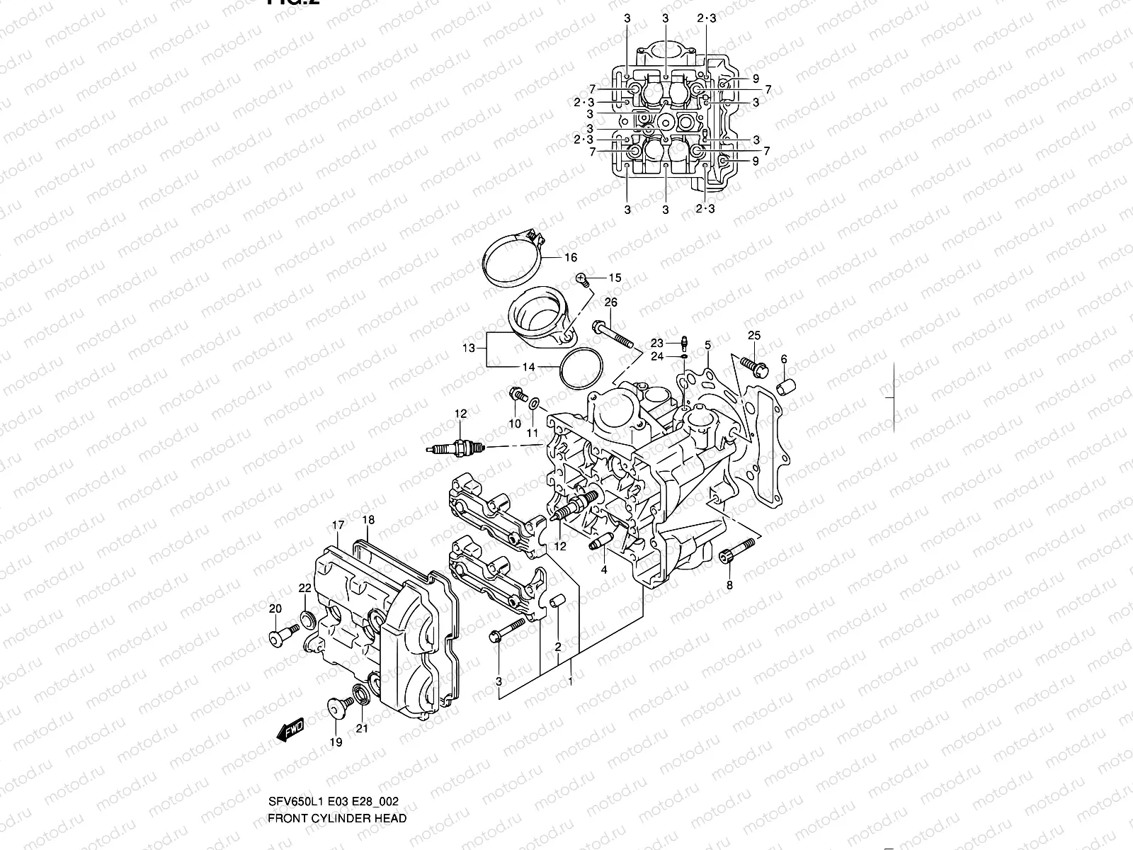 2 - FRONT CYLINDER HEAD