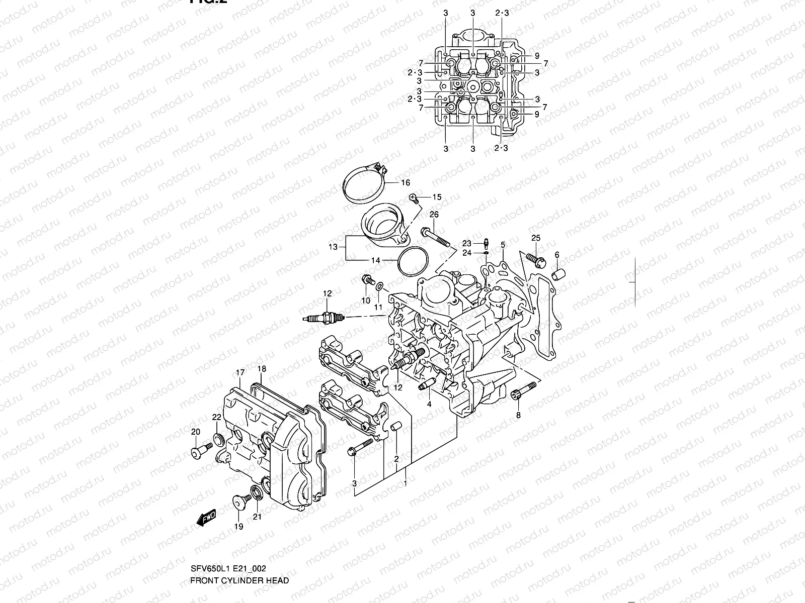 2 - FRONT CYLINDER HEAD