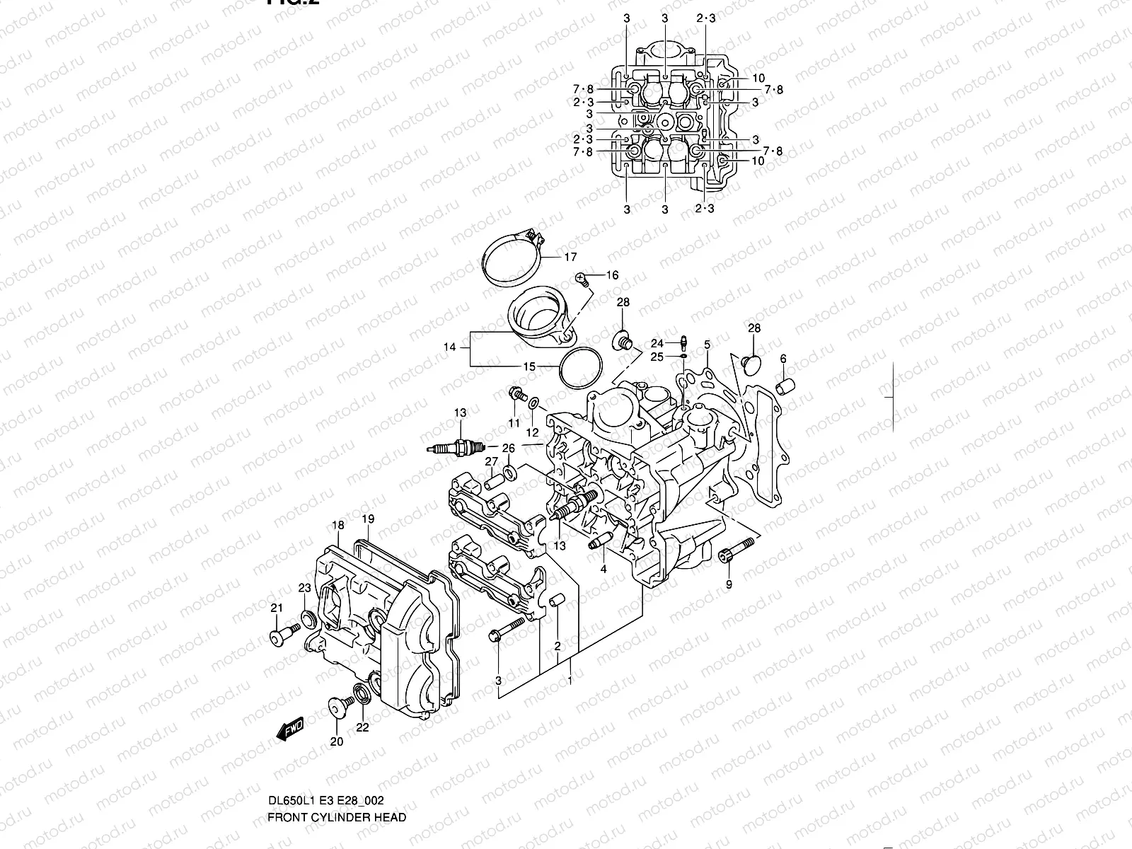 2 - FRONT CYLINDER HEAD