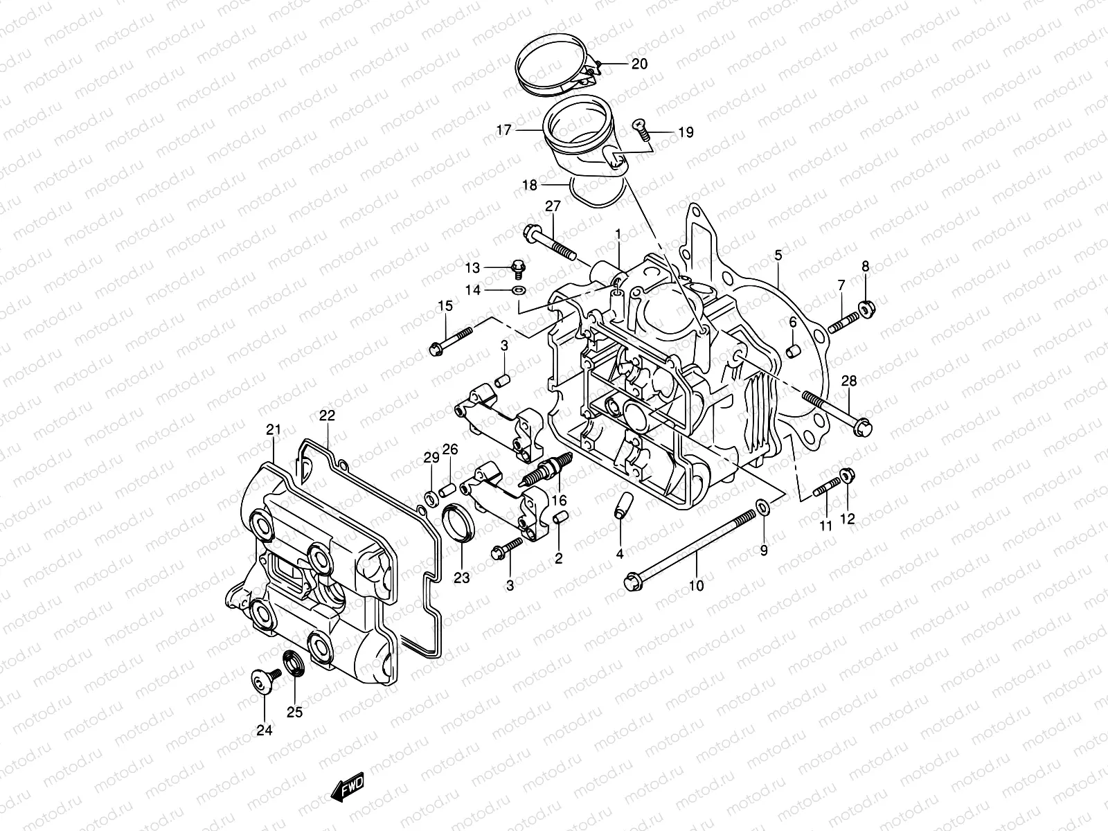 2 - FRONT CYLINDER HEAD