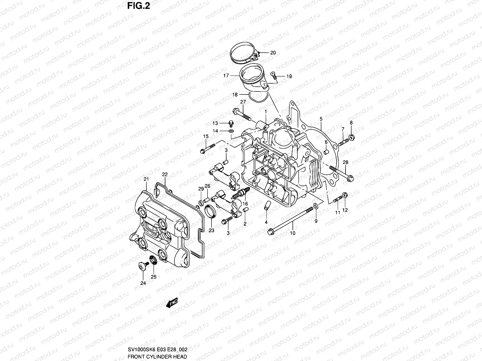 2 - FRONT CYLINDER HEAD