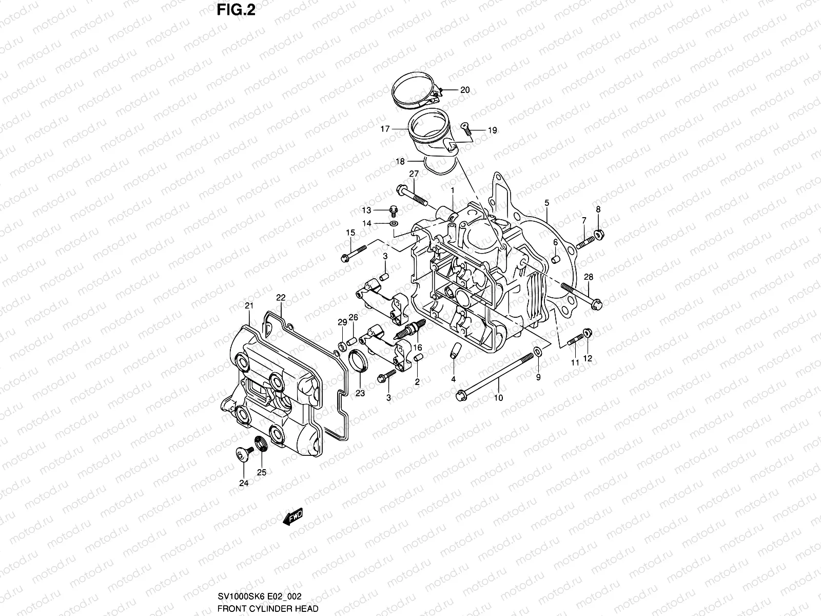 2 - FRONT CYLINDER HEAD