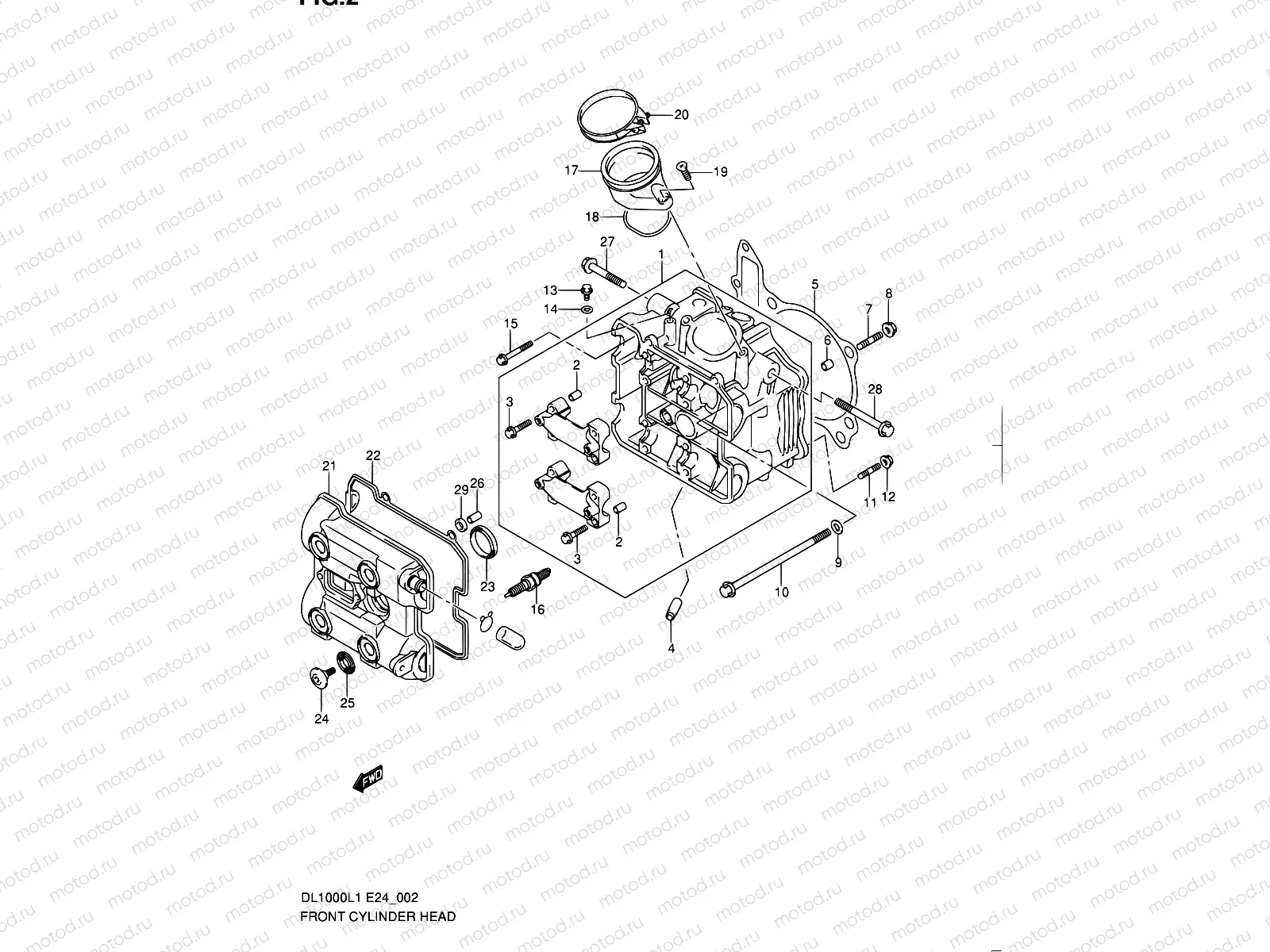 2 - FRONT CYLINDER HEAD