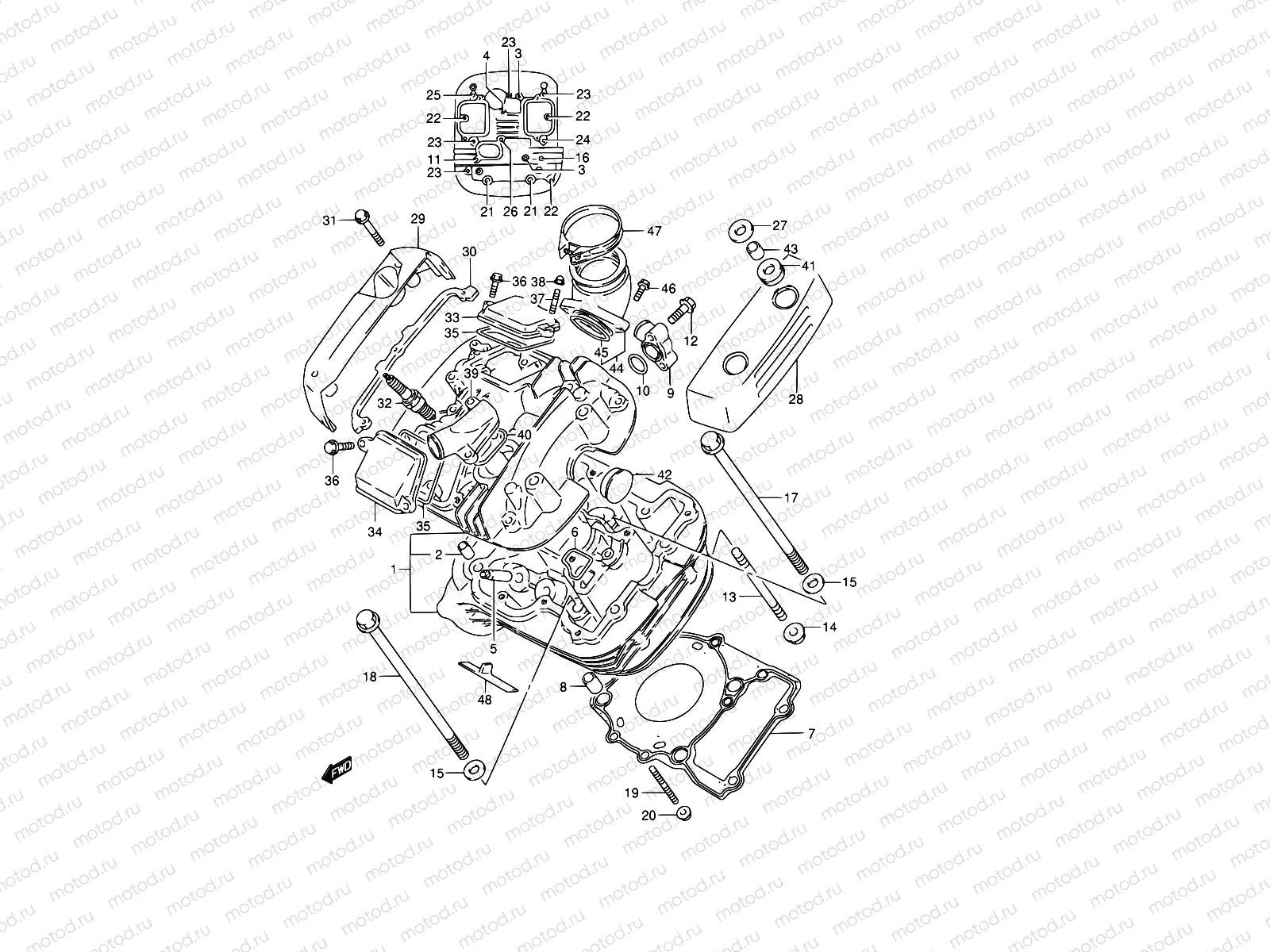 2 - FRONT CYLINDER HEAD