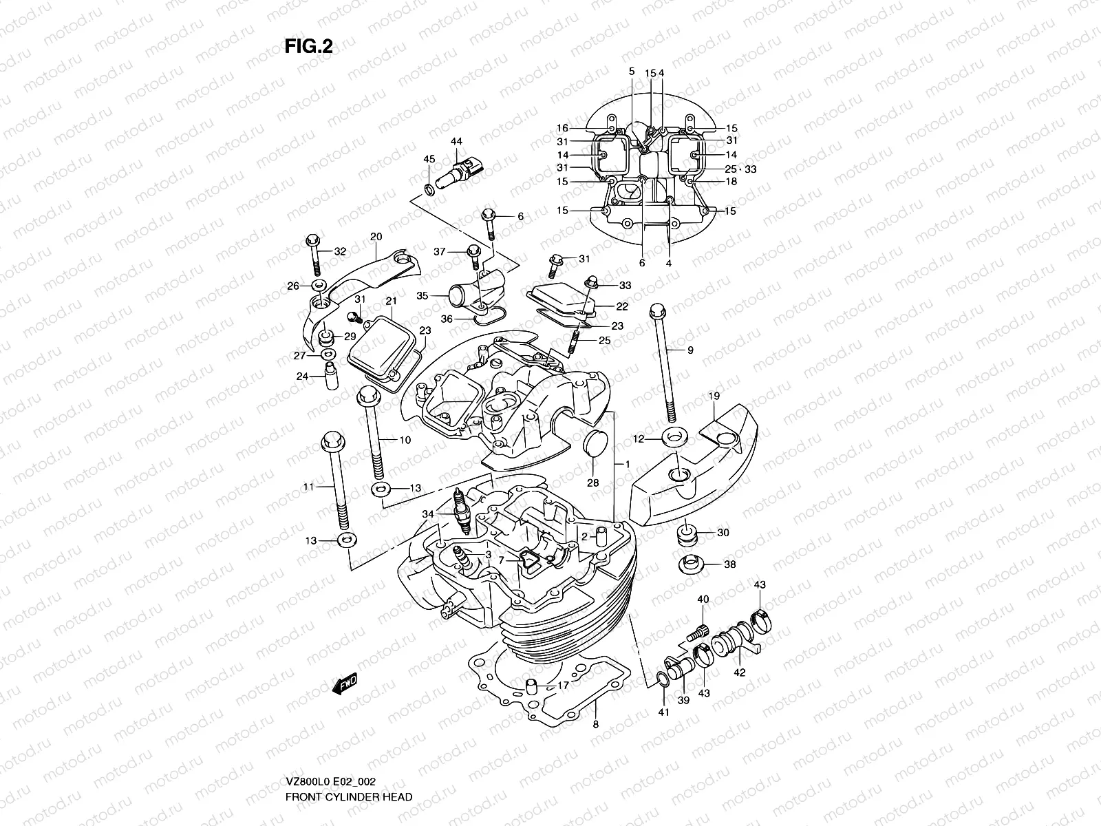 2 - FRONT CYLINDER HEAD