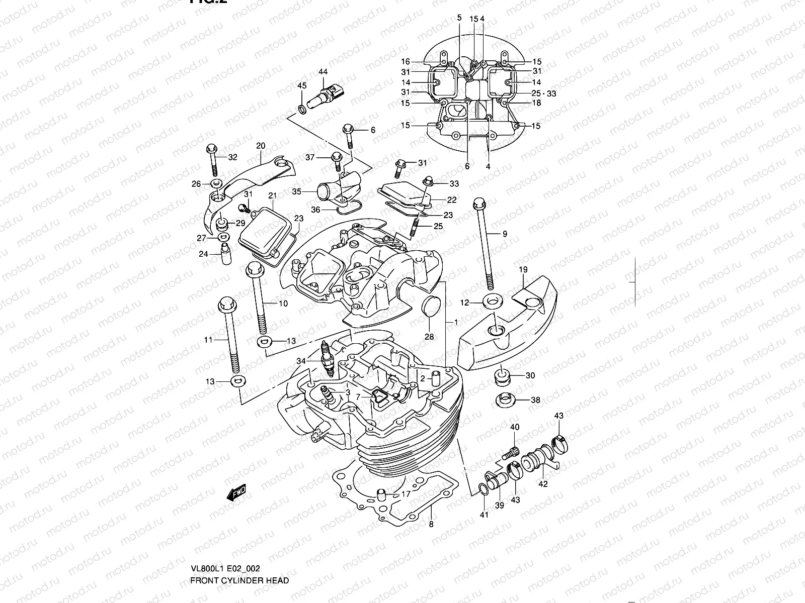 2 - FRONT CYLINDER HEAD