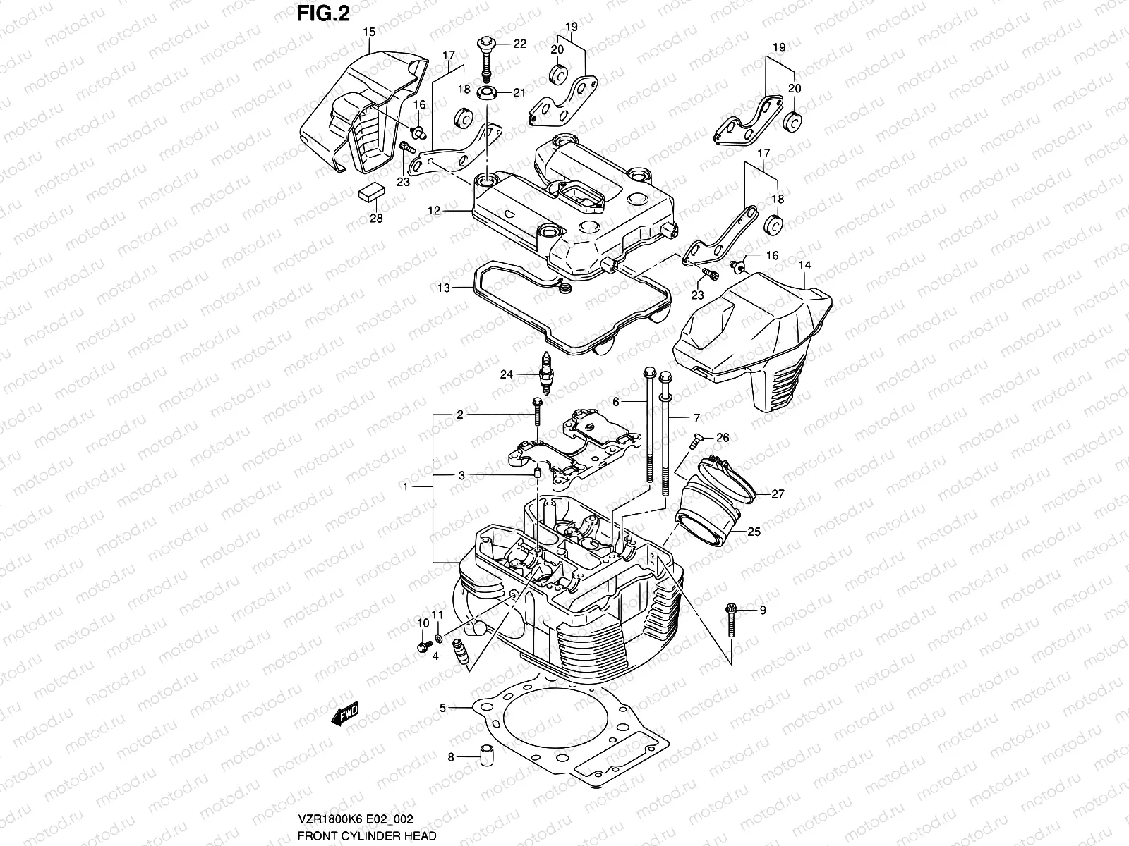 2 - FRONT CYLINDER HEAD