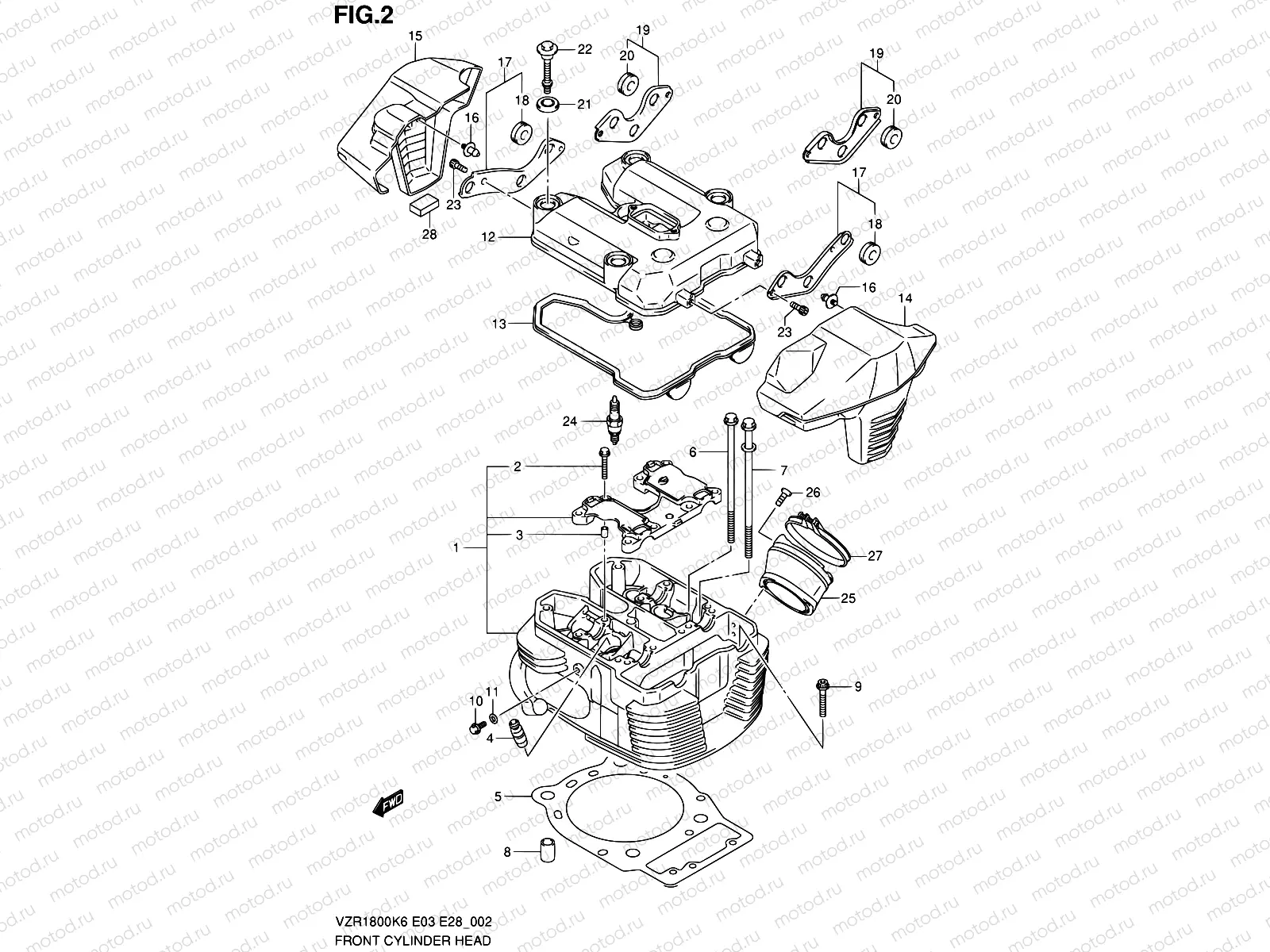 2 - FRONT CYLINDER HEAD