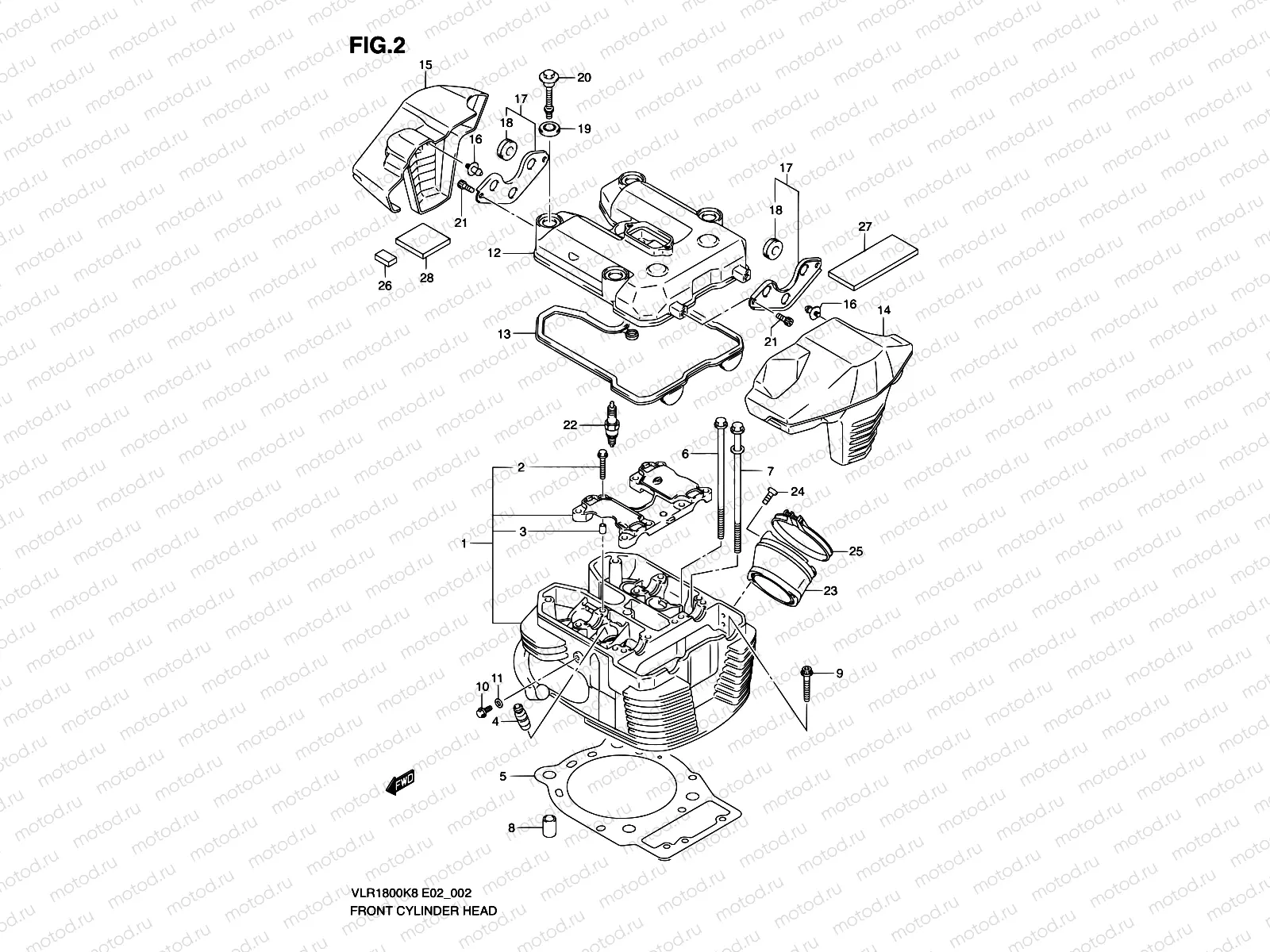 2 - FRONT CYLINDER HEAD